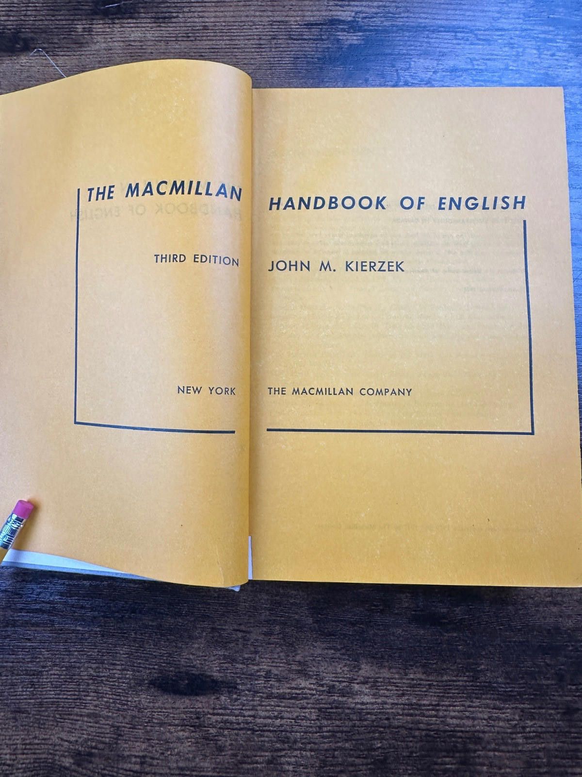 Other The Macmillan Handbook of English by Kierzek - 3rd Edition Size ONE SIZE - 8 Thumbnail