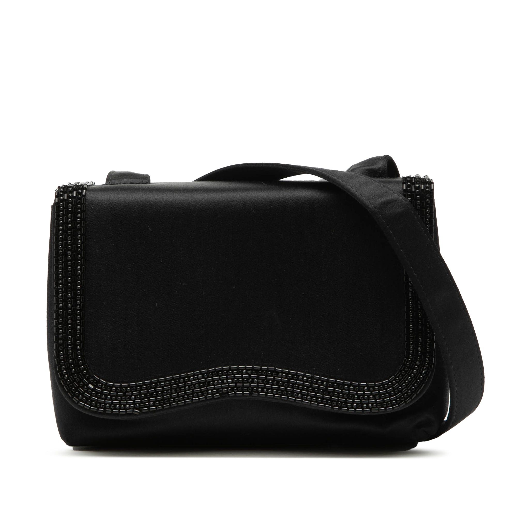 Chanel Mini Satin Beaded Flap Crossbody Size ONE SIZE - 1 Thumbnail
