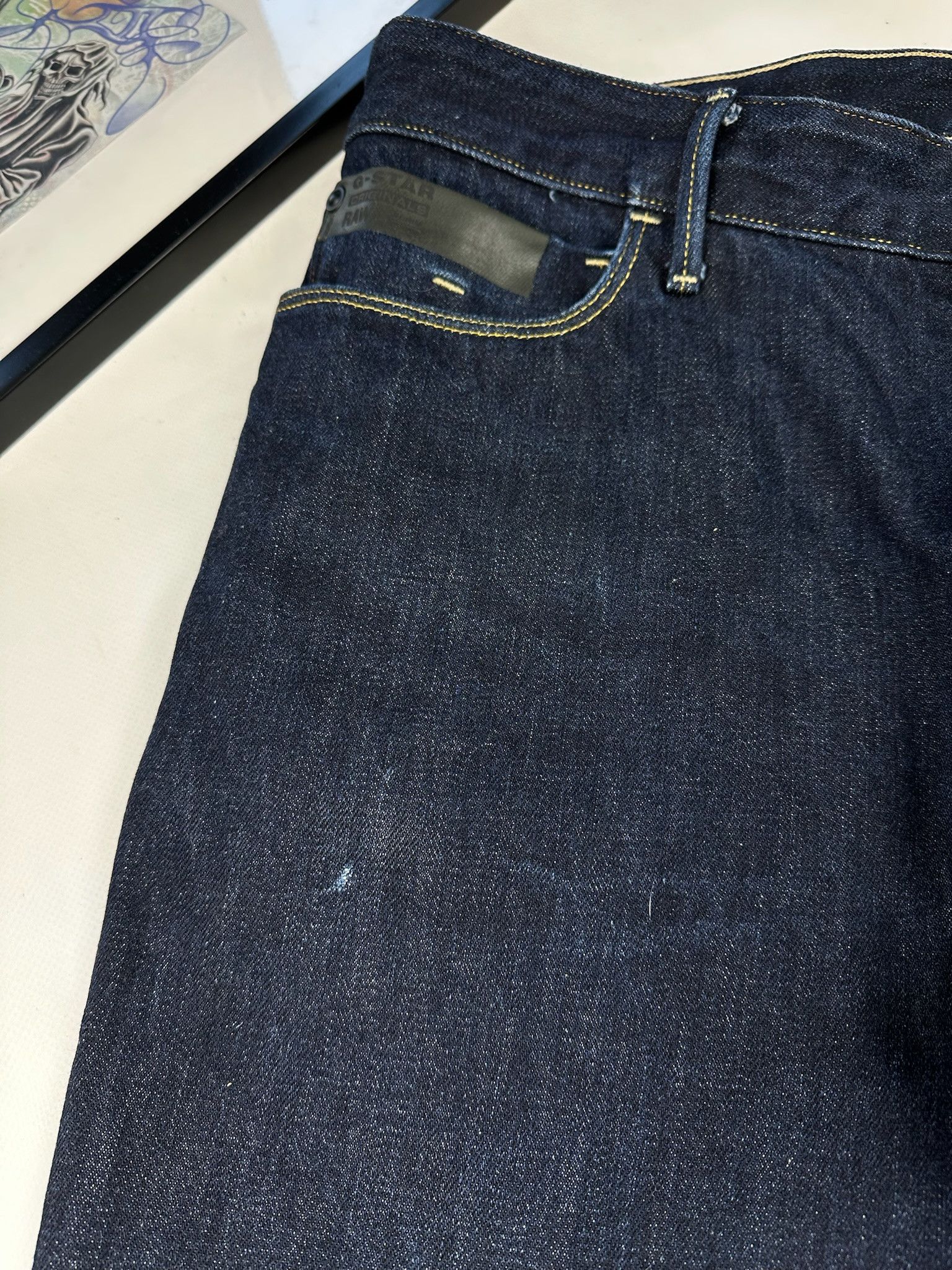 G-Star Gstar jeans vintage Levis Engineered style Denim buckle back Size US 34 / EU 50 - 7 Thumbnail