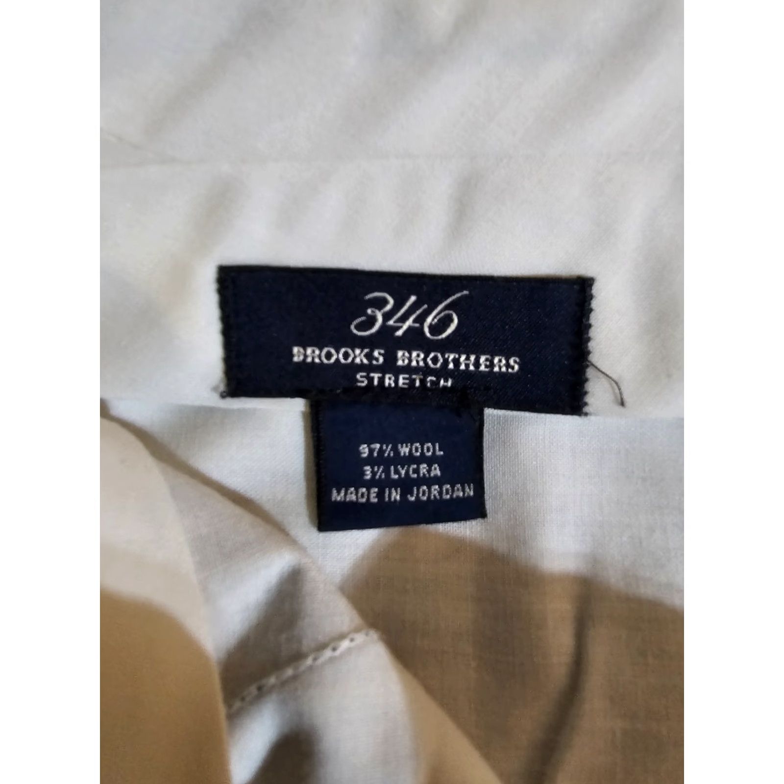 Brooks Brothers Brooks Brothers 346 Stretch Wool 2 Piece Mens Suit Brown 43L 34x32 Houndstooth Suit Men Regular 2 Piece Long Notch Lapel Modern Classic Mens Size 46R - 6 Thumbnail