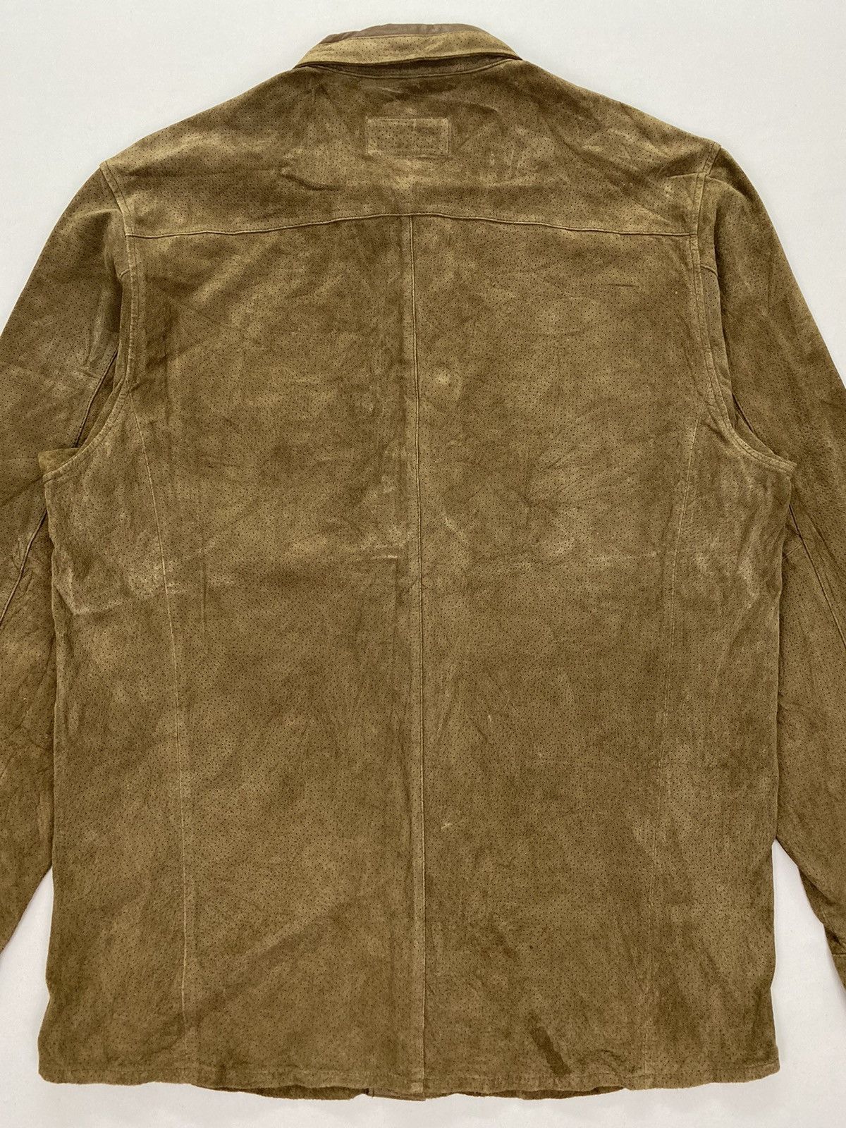 Genuine Leather The Casual Mesh Leather Button Ups Shirt Size US L / EU 52-54 / 3 - 4 Thumbnail