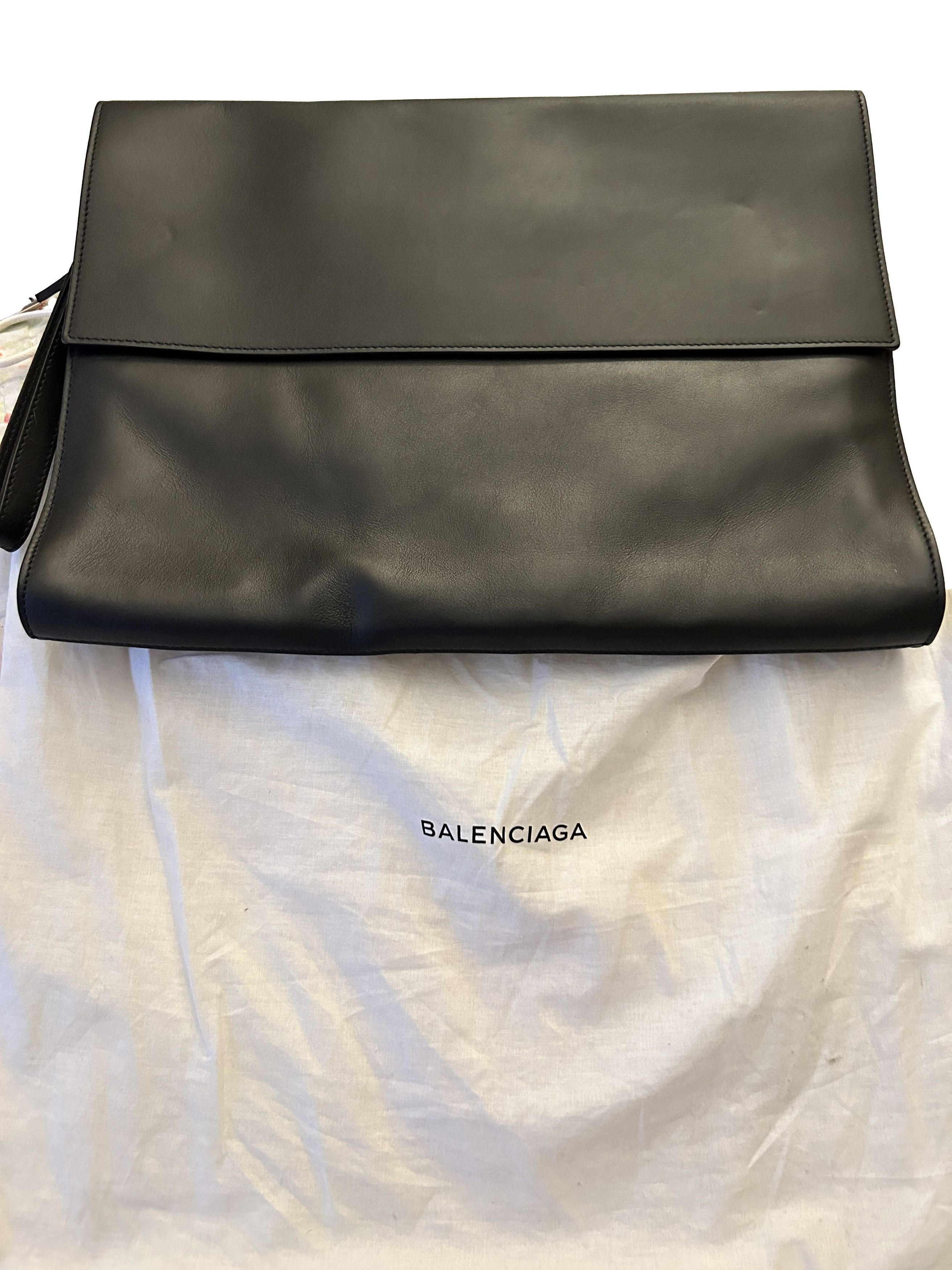 Balenciaga Leather Document Portfolio Black Holder Labtop bag Attache Size ONE SIZE - 2 Thumbnail