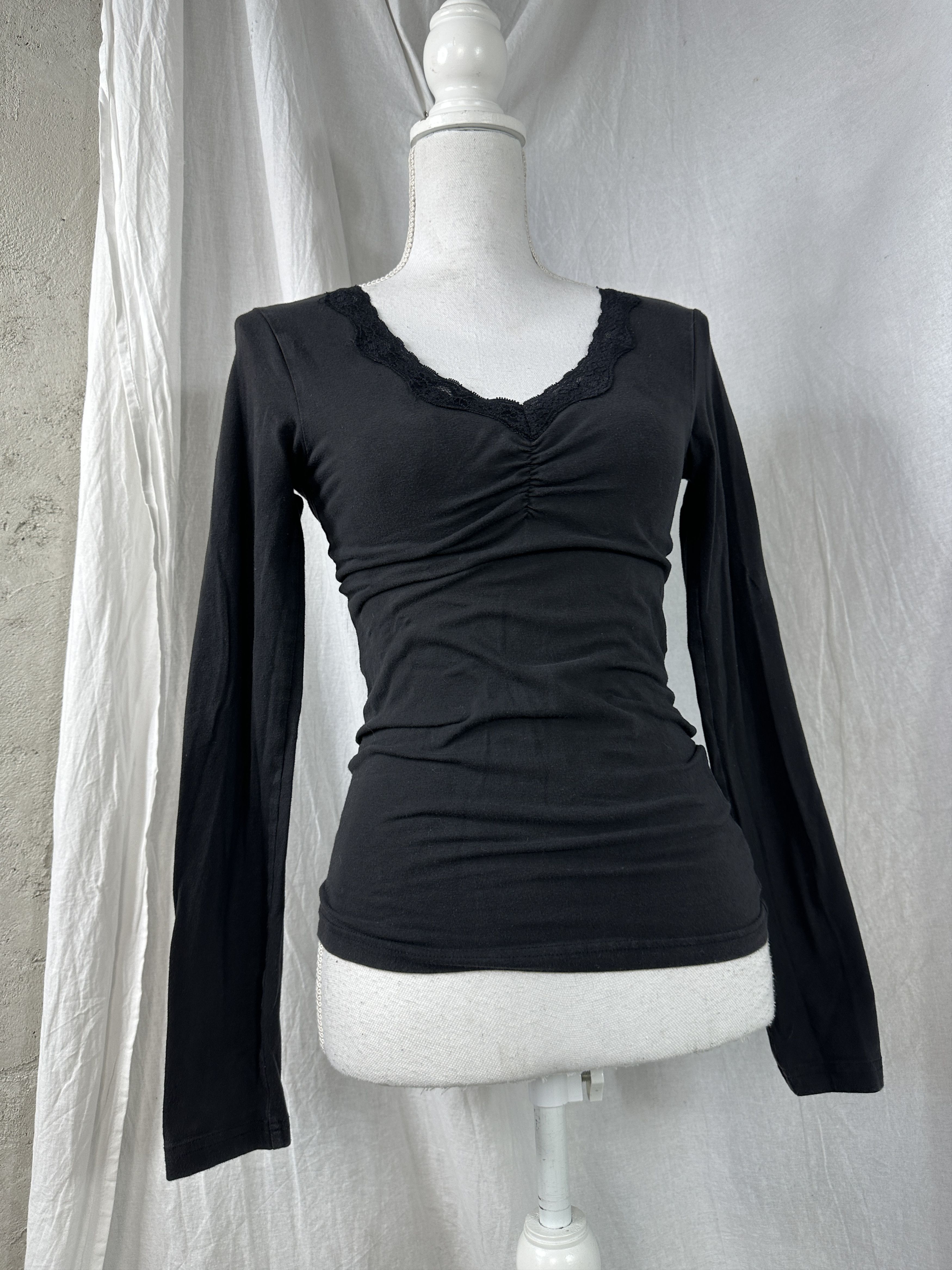 Vintage Vintage Avant Garde Opium Fitted Ruching 00s Longsleeve Size M / US 6-8 / IT 42-44 - 1 Thumbnail