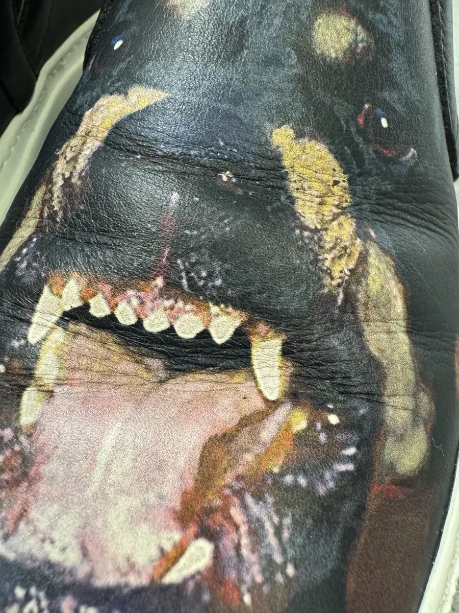 Givenchy Givenchy Rottweiler Dog Black Leather Slip On Shoes Size US 7 / EU 40 - 3 Thumbnail