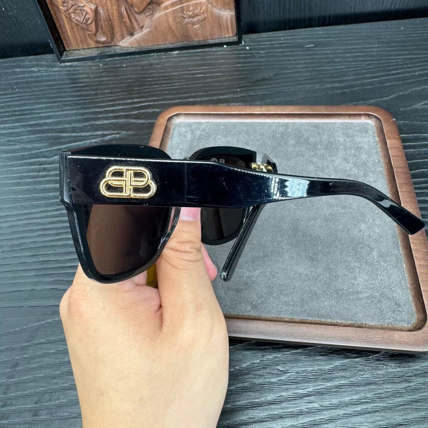 Balenciaga Balenciaga Black Sunglasses One Size Original Box Size ONE SIZE - 5 Thumbnail