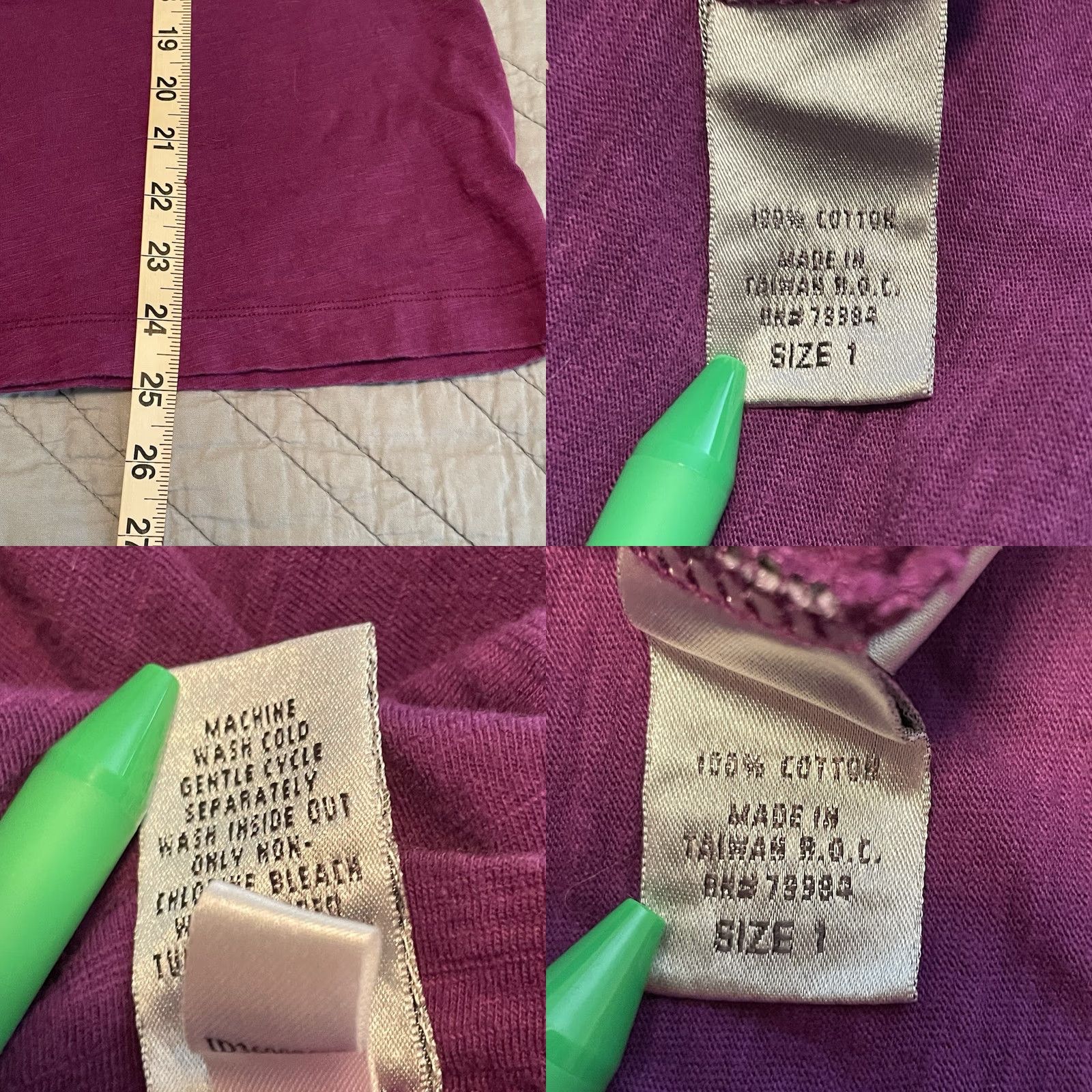 Vintage Chico’s Tank Top Blouse Shirt Sleeveless Purple Plum Sequin Casual Evening Sparkle M Womens Size M / US 6-8 / IT 42-44 - 8 Thumbnail