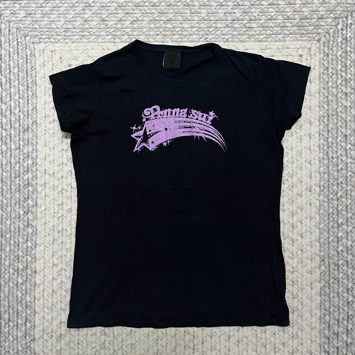 Designer Rare Vintage Anna Sui Spellout Logo Tees Size US S / EU 44-46 / 1 - 1 Thumbnail