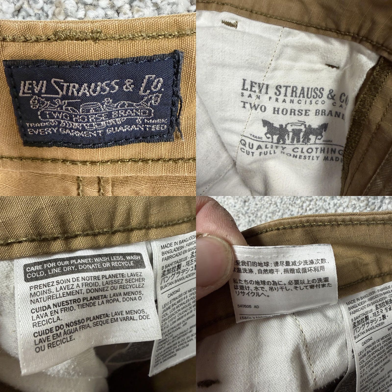 Levi's Levi's Cargo Shorts 30 Tan Cotton Canvas Cargo Pockets Hiking Outdoor Mens Regular Inseam 8in Beige Utility Streetwear Size US 30 / EU 46 - 8 Thumbnail