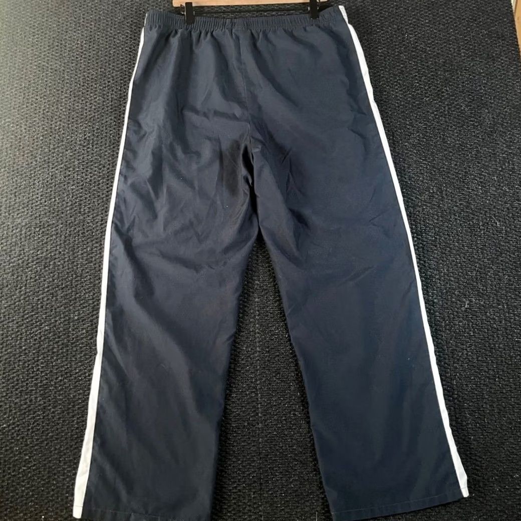 Nike Nike Mens XL Track Pants Navy Blue White Stripe Elastic Waist Athletic Swoosh Size US 36 / EU 52 - 4 Thumbnail