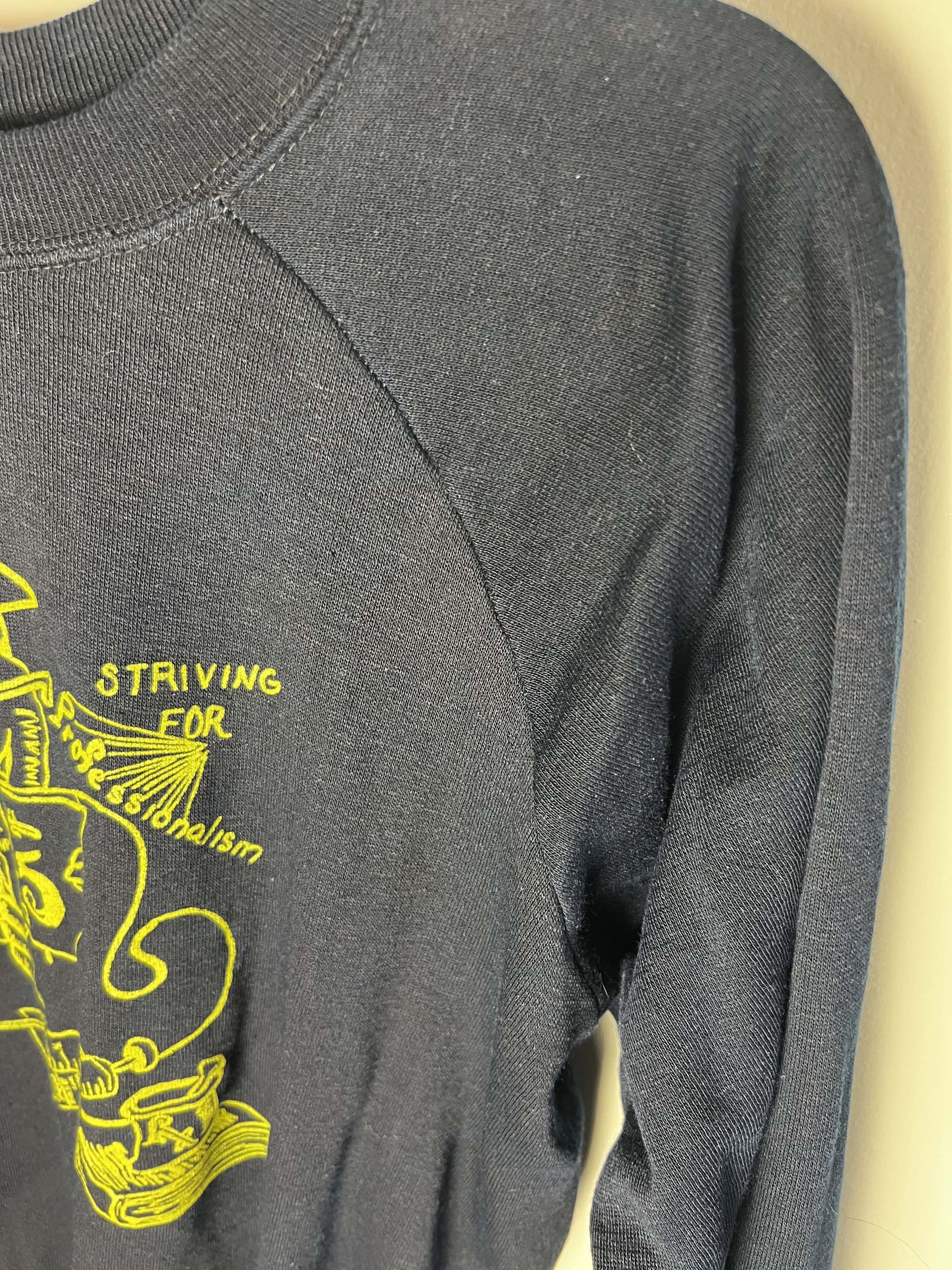 Vintage 70's "Striving for Professionalism Class of '45" Sweatshirt Size US M / EU 48-50 / 2 - 7 Thumbnail