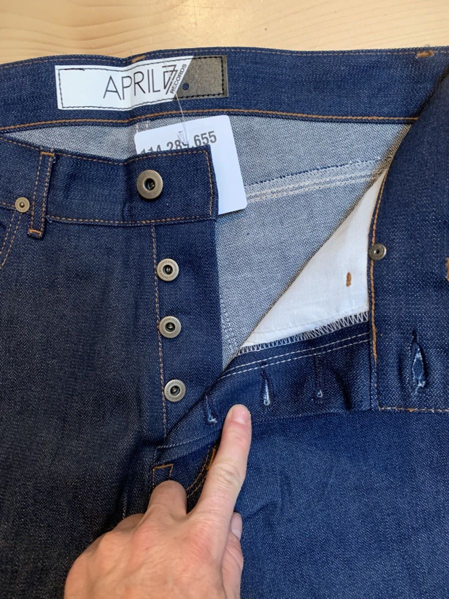 April 77 *RARE* type NATION, broken twill jeans RAW Size US 31 - 5 Thumbnail