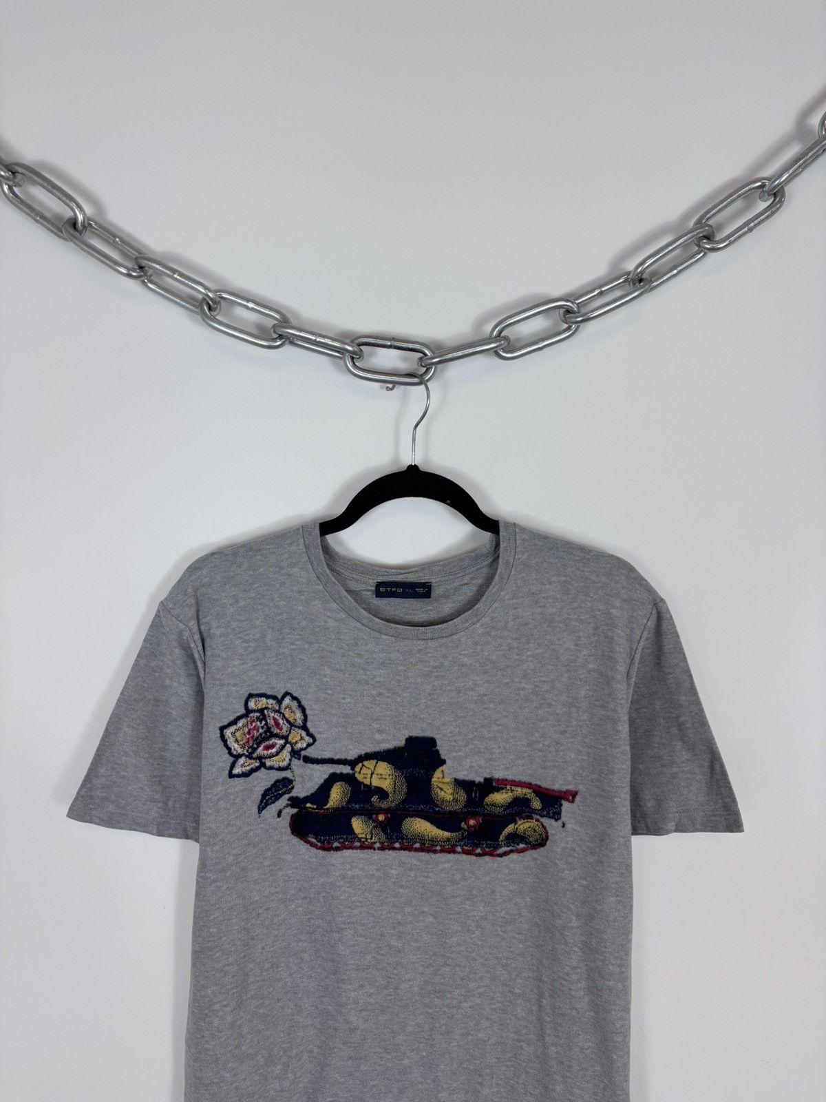 Etro Etro Milano Men’s Grey Big Towel Floral Tank T-Shirt Tee Size US XL / EU 56 / 4 - 2 Thumbnail