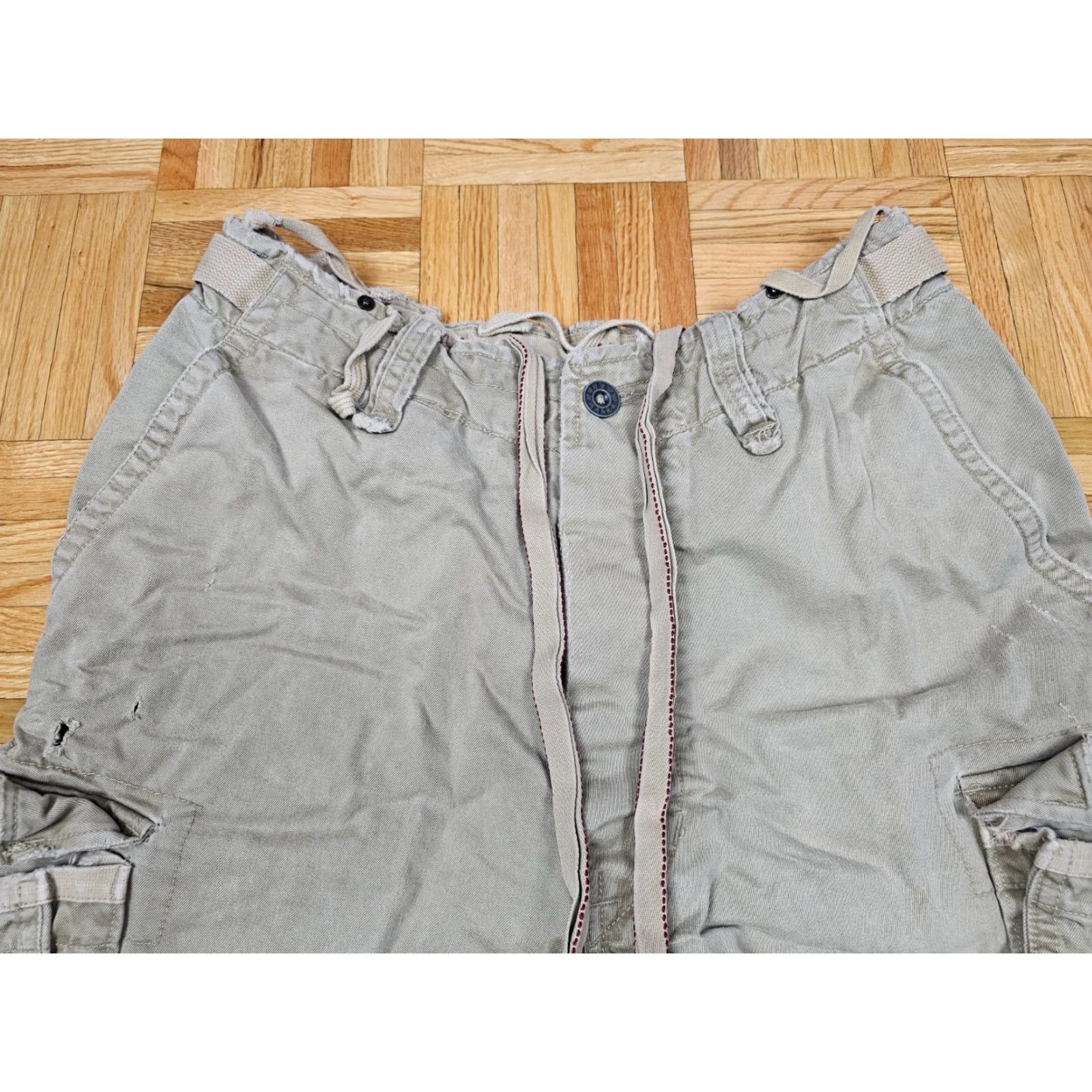 Vintage VINTAGE Ezra Abercrombie Fitch Cargo Shorts MEN'S 30 PARATROOPER MILITARY Distressed Brown Cargo PANTS Mens Size US 30 / EU 46 - 2 Thumbnail