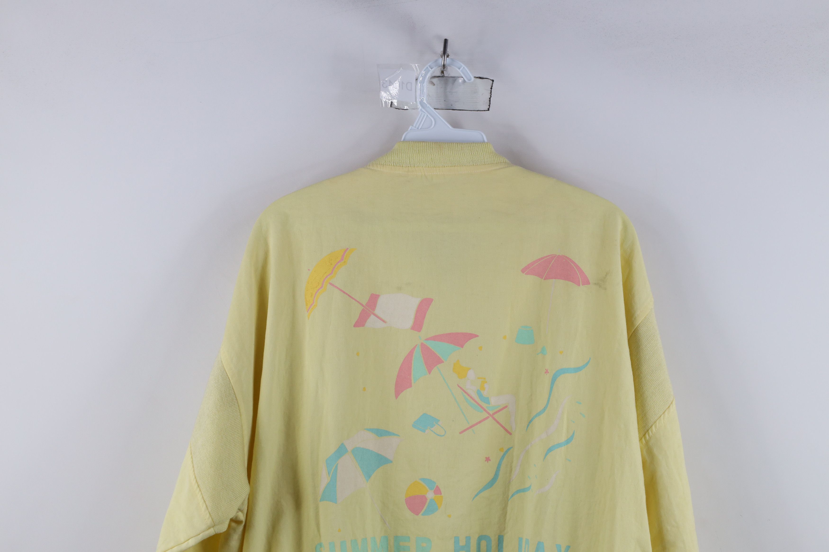 Vintage Vintage 80s 90s Streetwear Pastel Beach Bomber Jacket Size L / US 10 / IT 46 - 15 Thumbnail