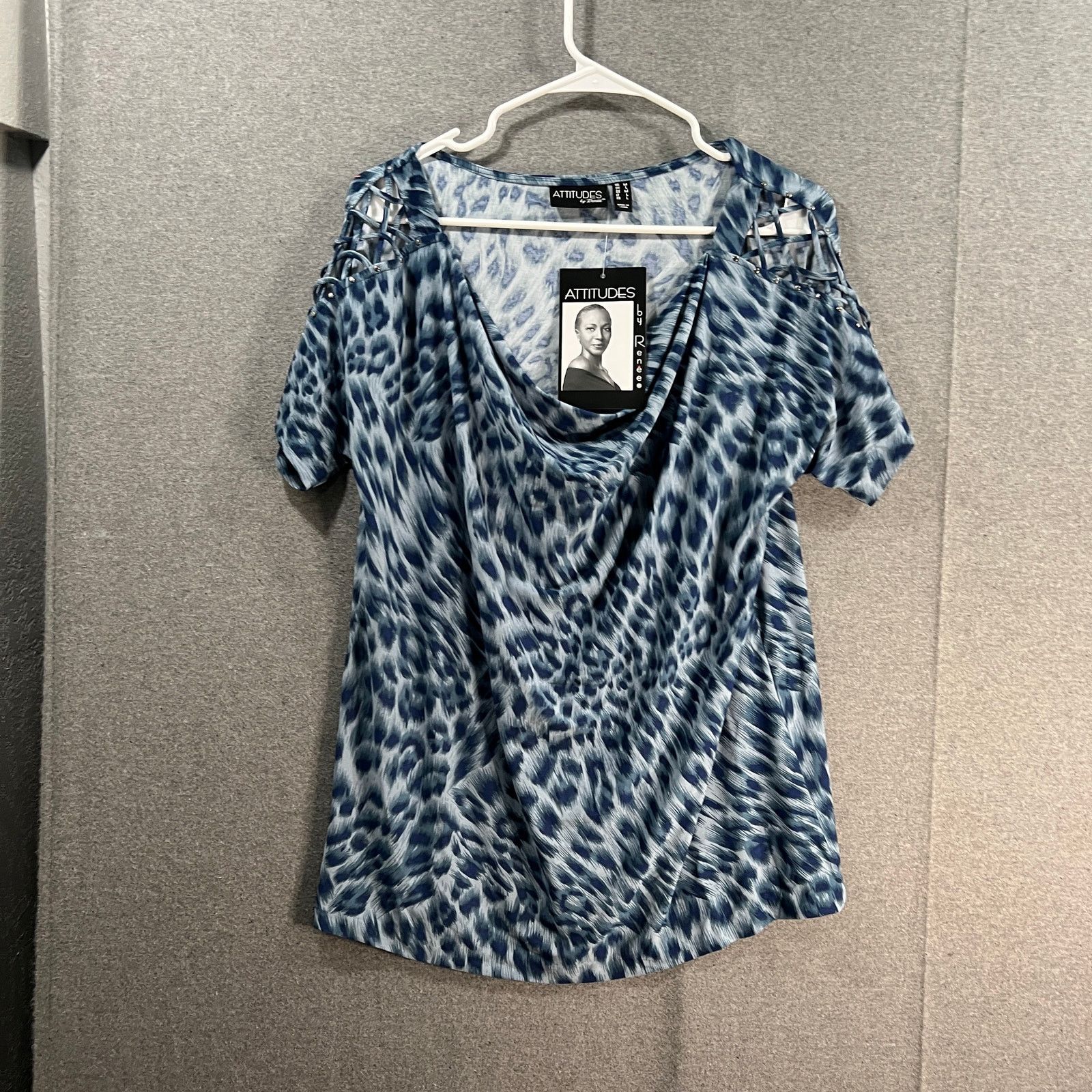 Other Attitudes by Renee Global Illusions Printed Tunic Rain Size M / US 6-8 / IT 42-44 - 1 Thumbnail