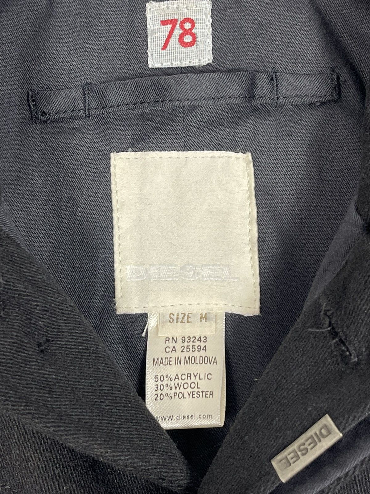 Diesel Diesel Military Wool Blend Jacket Embroidered Patches Size M / US 6-8 / IT 42-44 - 10 Thumbnail