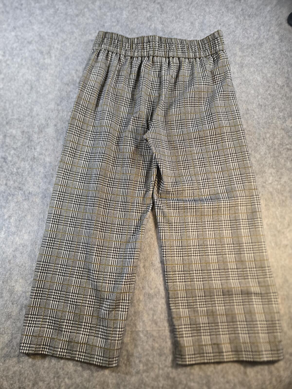 Other Plaid Mabel Pull-On Wide Leg Crop Pants Classic Preppy Quiet Size 32" / US 10 / IT 46 - 2 Thumbnail