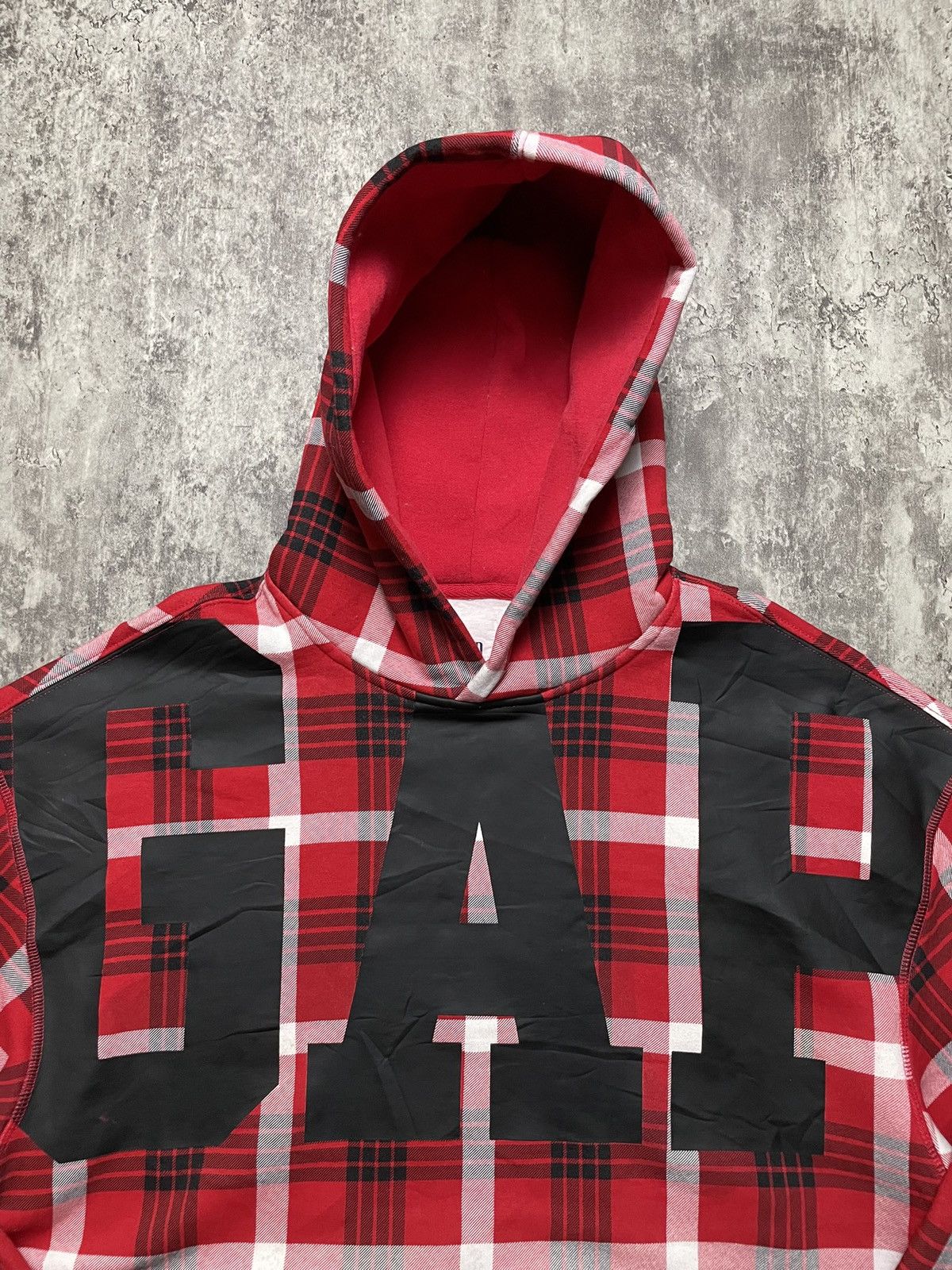 Gap GAP Big Logo Plaid Hoodie Size US M / EU 48-50 / 2 - 2 Thumbnail