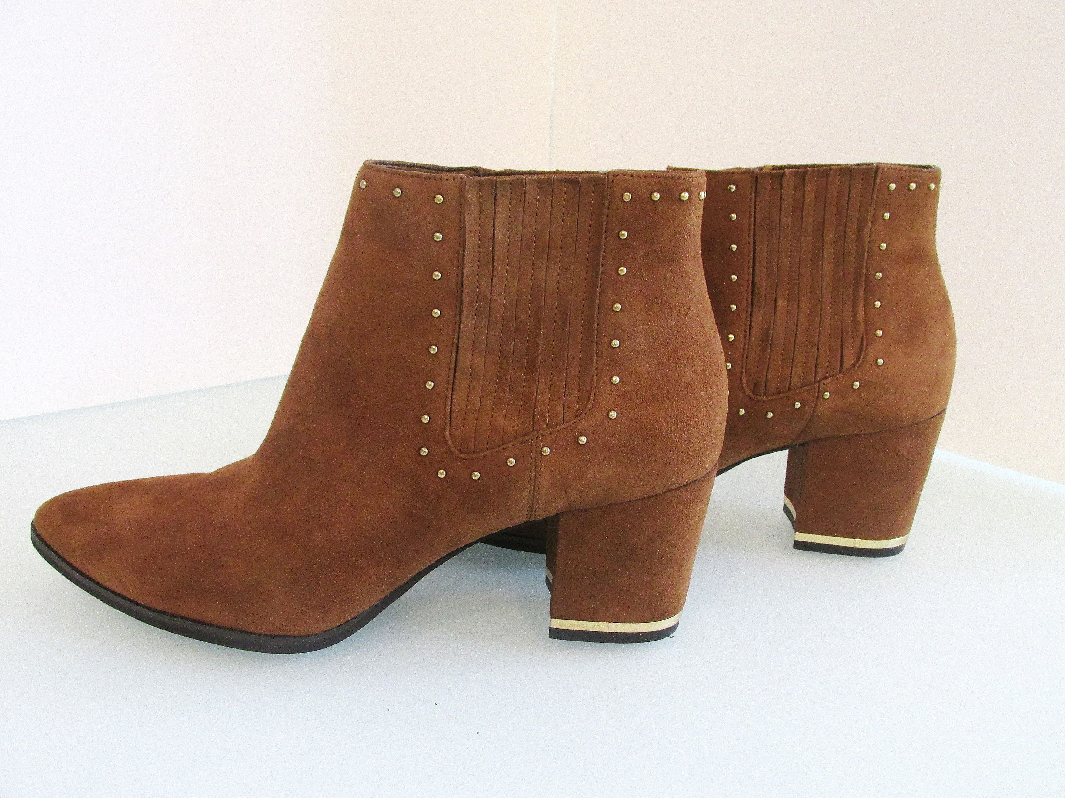 Michael Kors Michael Kors (Gemma) New Suede Mid Booties Size 8M Size US 8 / IT 38 - 1 Thumbnail