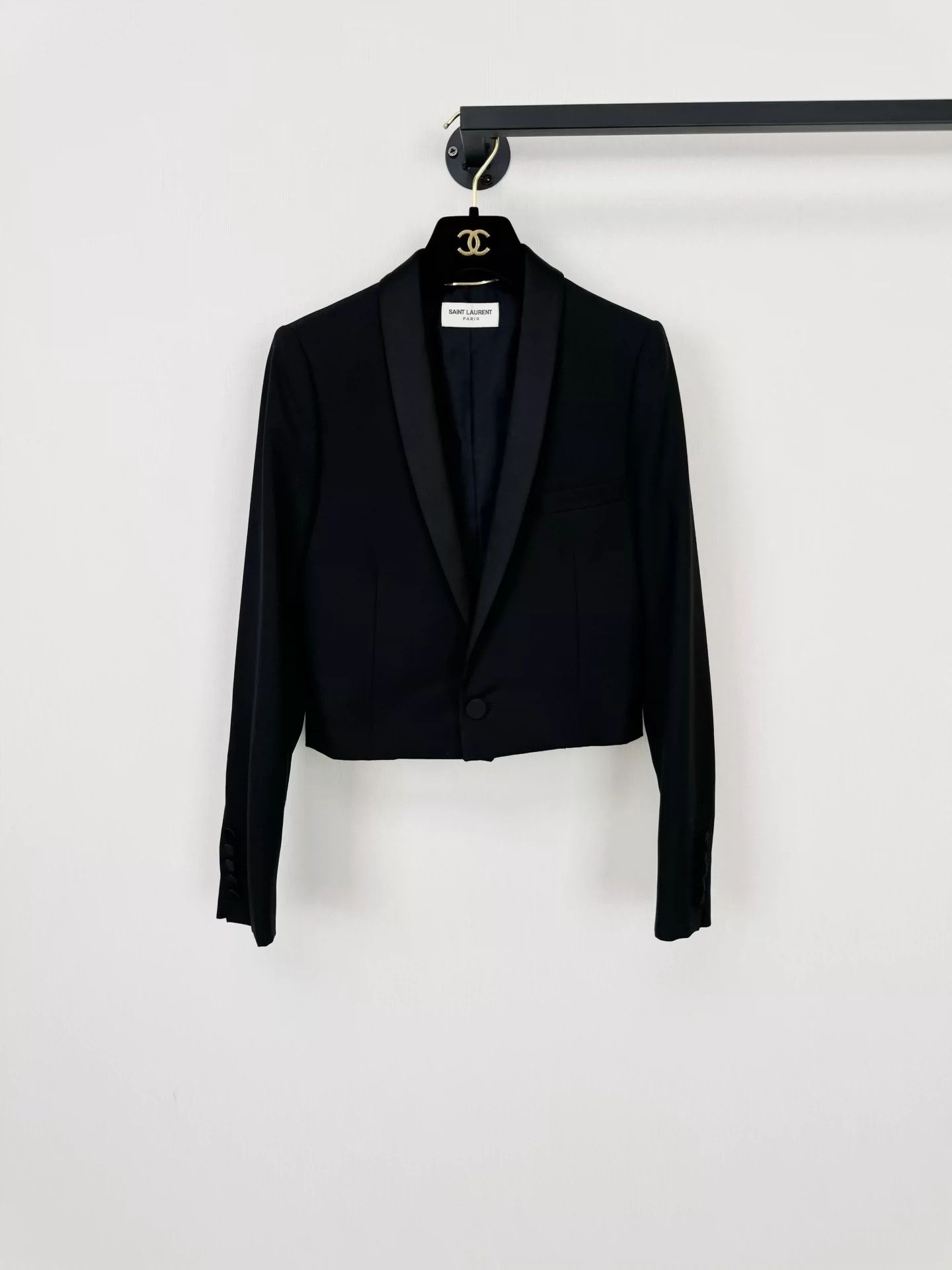 Saint Laurent Paris Saint Laurent Paris Wool short jacket Size US XS / EU 42 / 0 - 1 Thumbnail