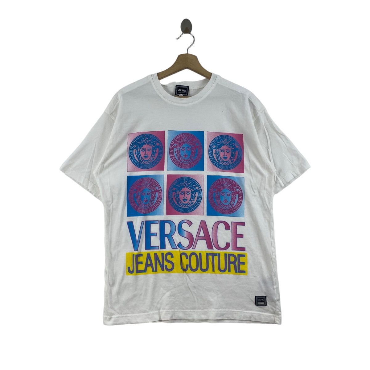 Versace Jeans Couture × Vintage Vintage 90s VERSACE JEANS COUTURE Italian Brand Logo Print Size US L / EU 52-54 / 3 - 1 Thumbnail