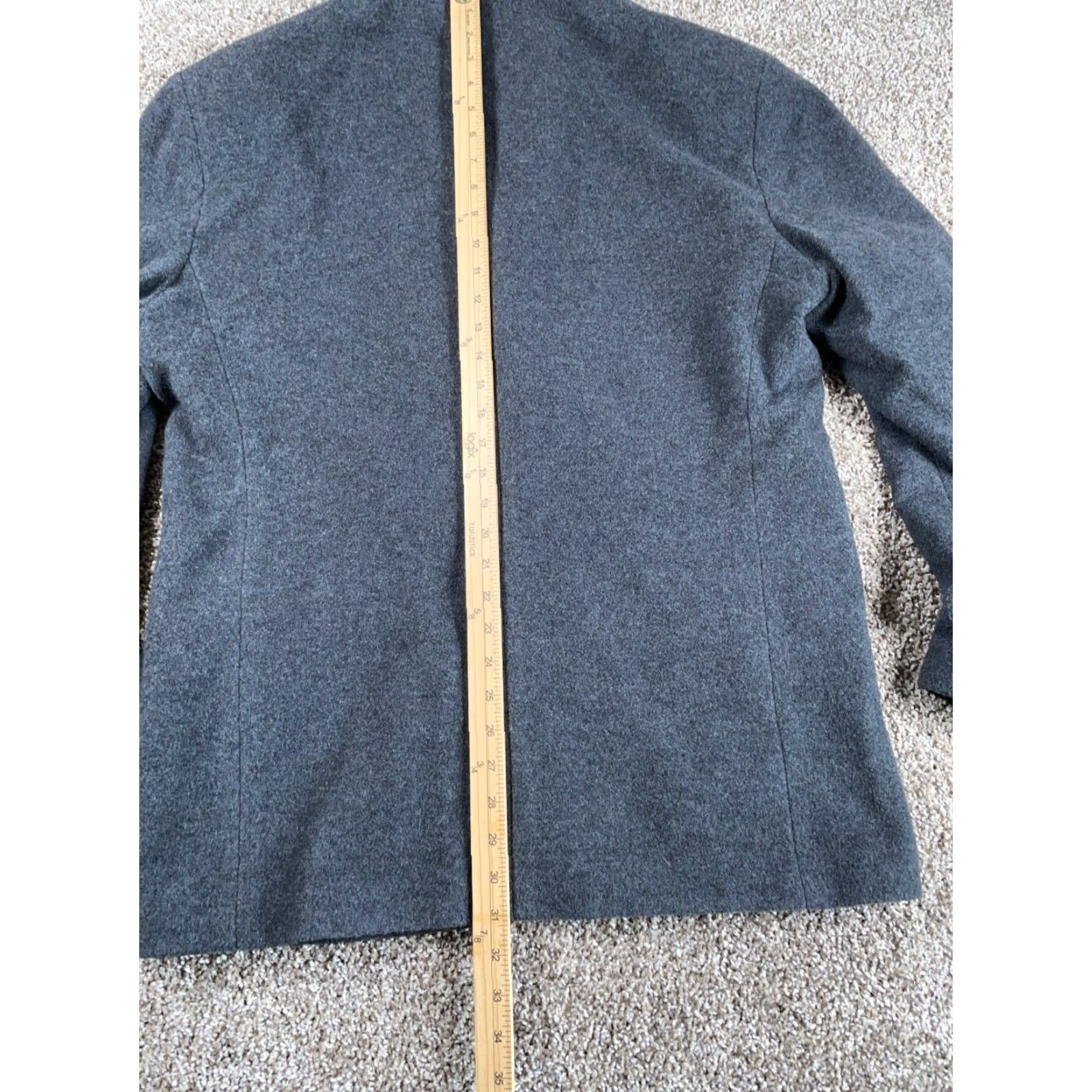 Gap GAP Blazer Jacket Three-Button Wool Dark Gray Men Large L Notch 2 Piece Classic Preppy Casual Vintage: No Size 42R - 7 Thumbnail