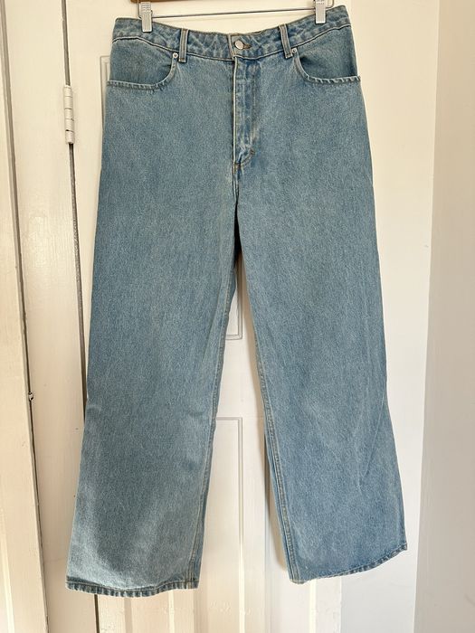 Eckhaus Latta Eckhaus Latta True Blue Wide Leg Jeans | Grailed