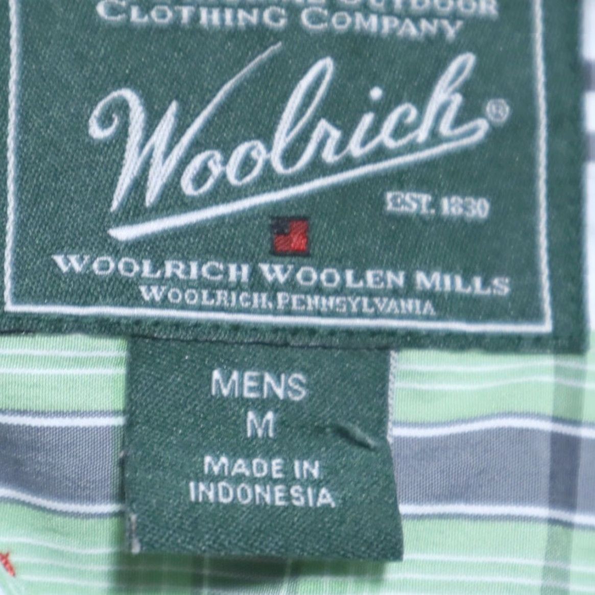 Vintage Woolrich Shirt Short Sleeve Snap Down Plaid Green Men's M Size US M / EU 48-50 / 2 - 5 Thumbnail