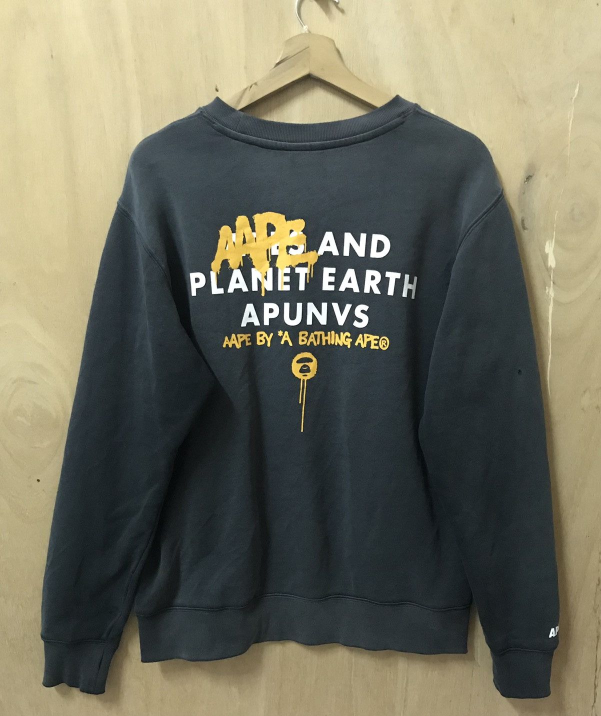 Aape by A Bathing Ape X Apunvs Sun Faded Sweatshirts