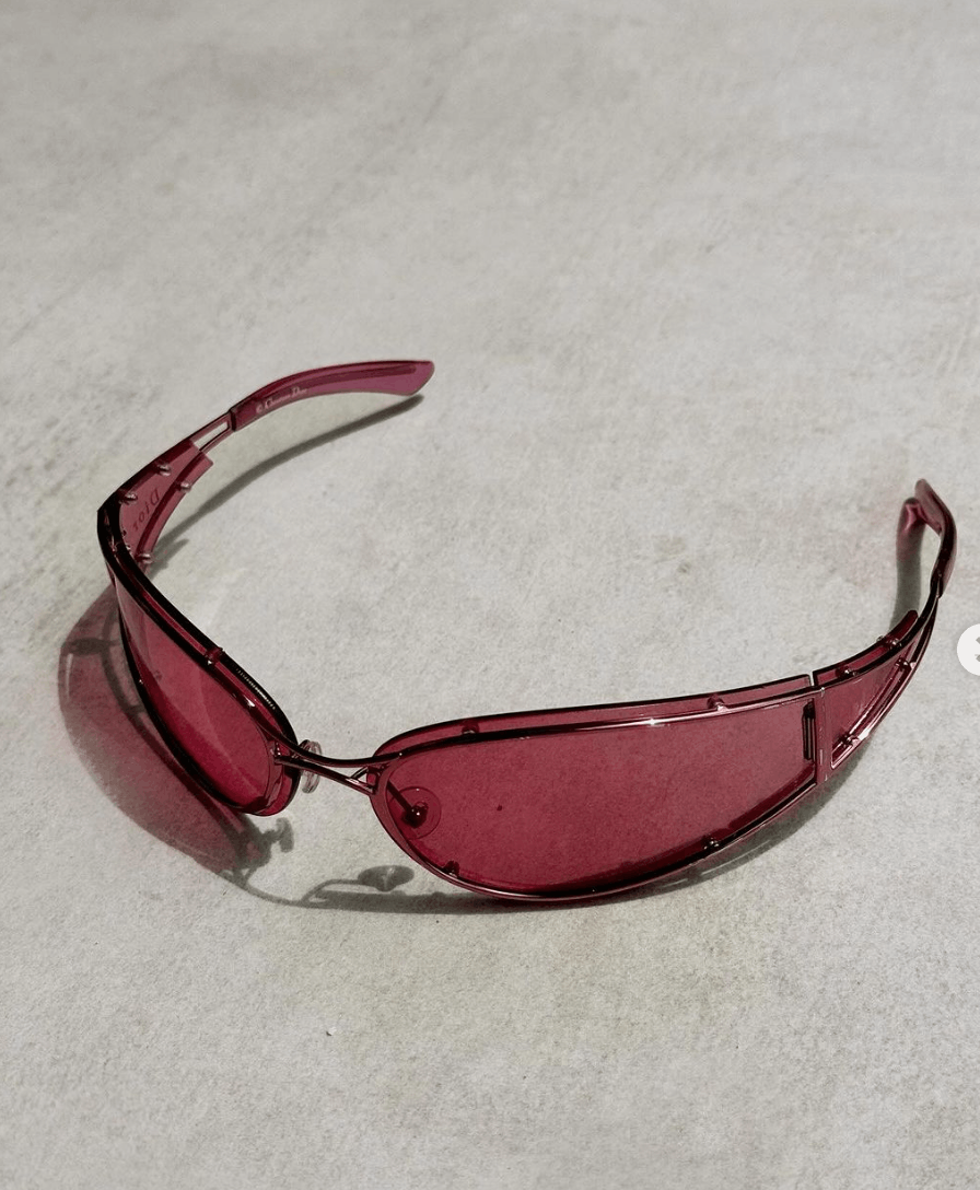 Dior Dior Sunglasses Trailer Parc 2001 Pink Ski Mask Bike Vintage Size ONE SIZE - 1 Thumbnail