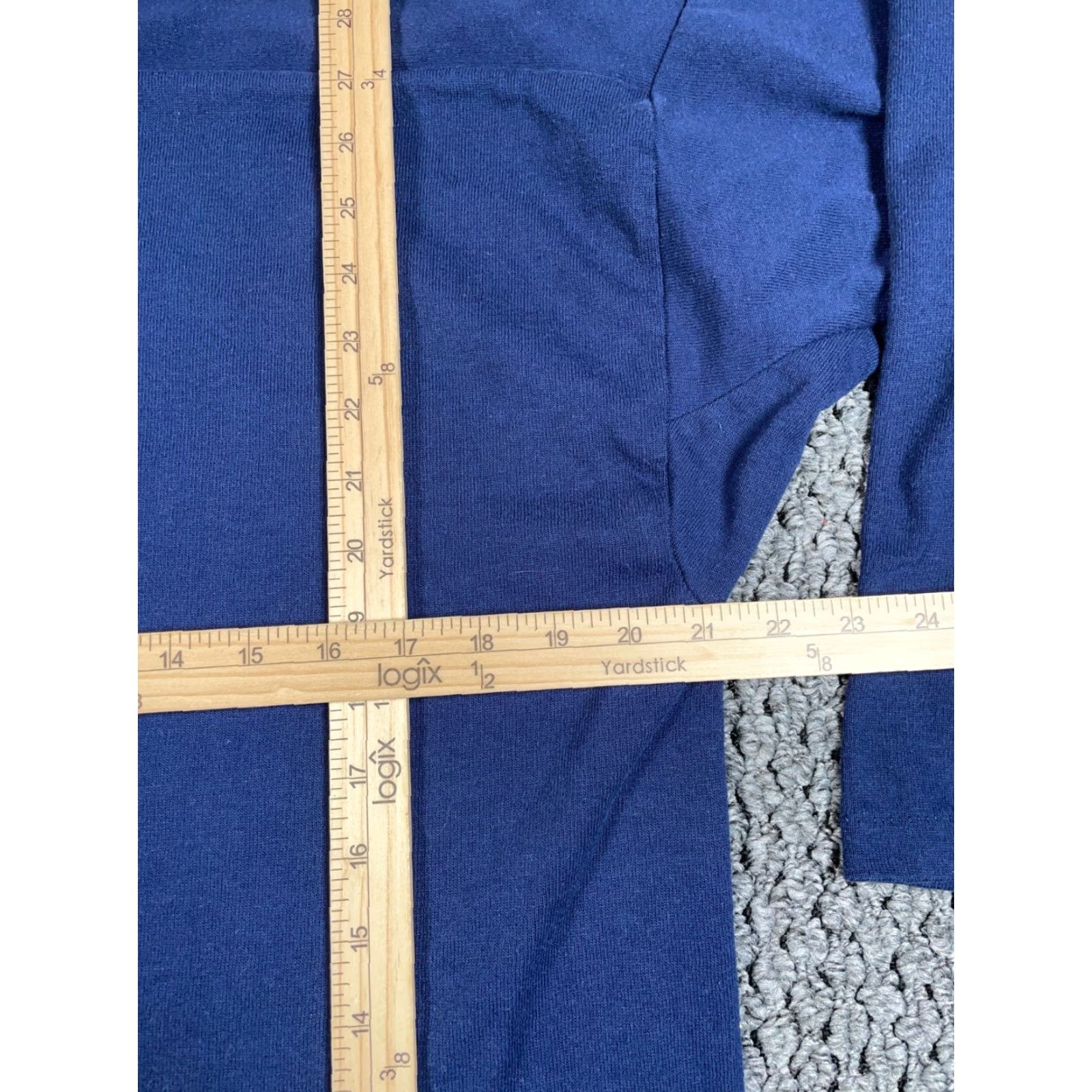 Russell Athletic VINTAGE Russell Athletic Sweatshirt Adult XL Dark Blue 50/50 80s Long Body Pullover V-Neck Men Mens 90s Retro Size US XL / EU 56 / 4 - 6 Thumbnail