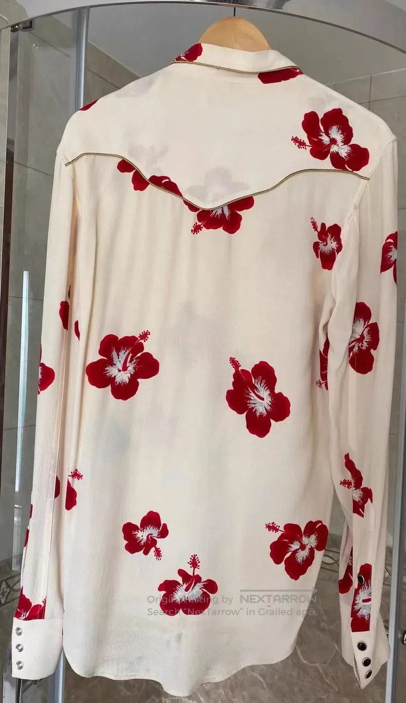 Saint Laurent Paris Saint Laurent Paris Floral Print Shirt. Size US S / EU 44-46 / 1 - 2 Thumbnail