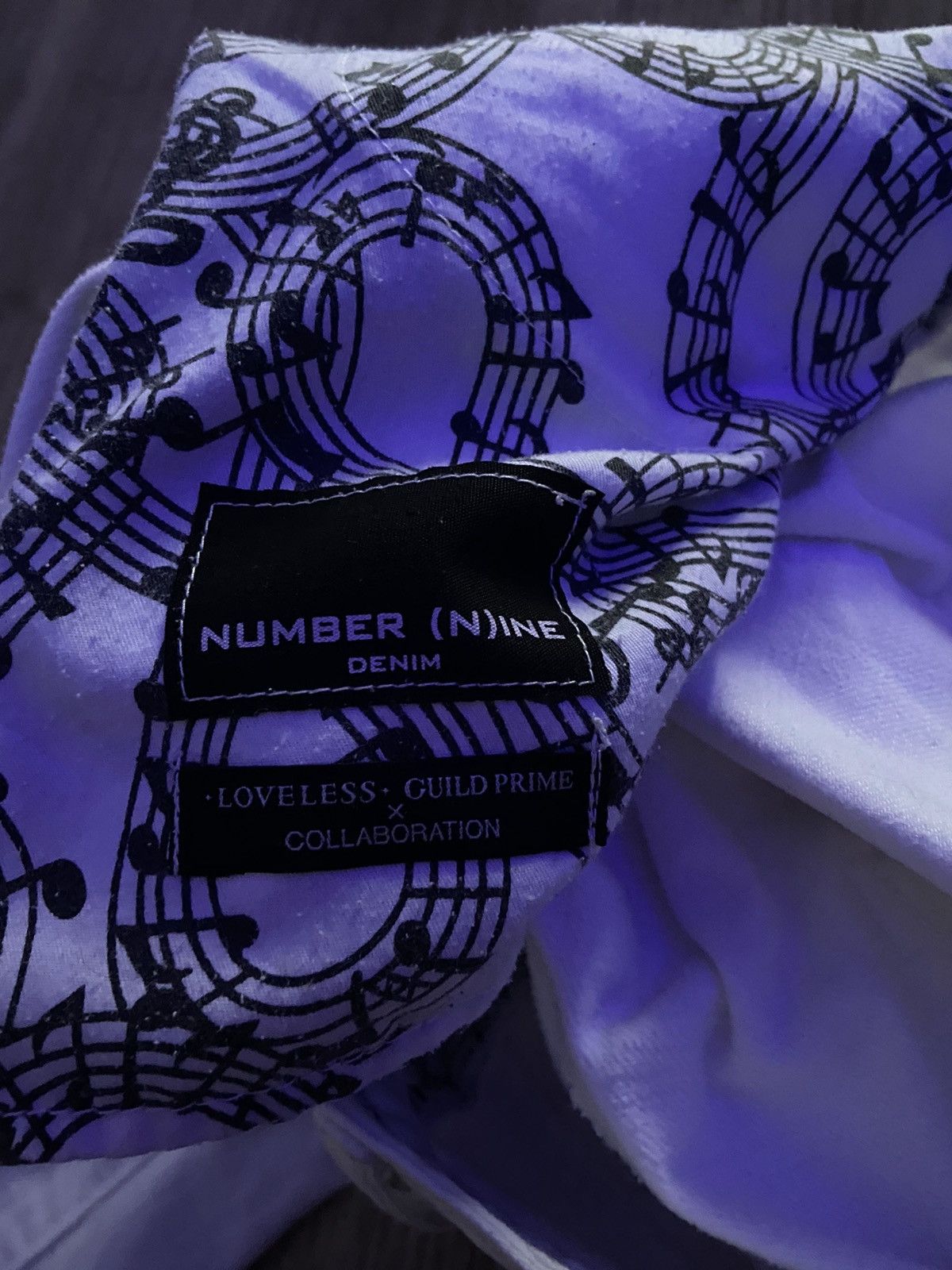 Number (N)ine number nine X loveless guild prime music note denim Size US 31 - 5 Thumbnail