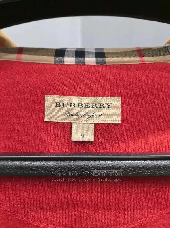 Burberry Burberry Red Women's Sweatshirt with Hood. Size M / US 6-8 / IT 42-44 - 4 Thumbnail
