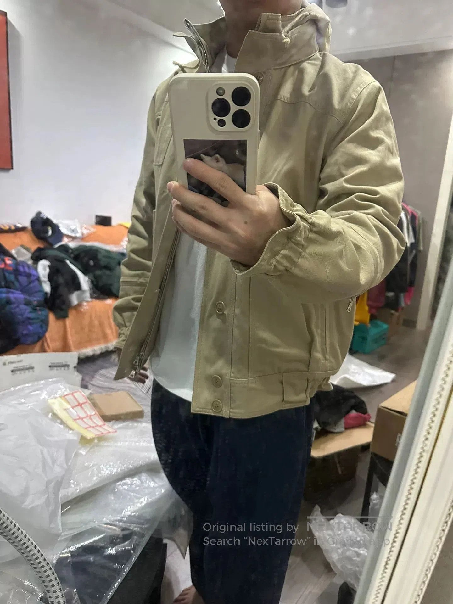 uniform experiment UNIFORM EXPERIMENT Fragment Trucker Jacket. Size US L / EU 52-54 / 3 - 9 Thumbnail