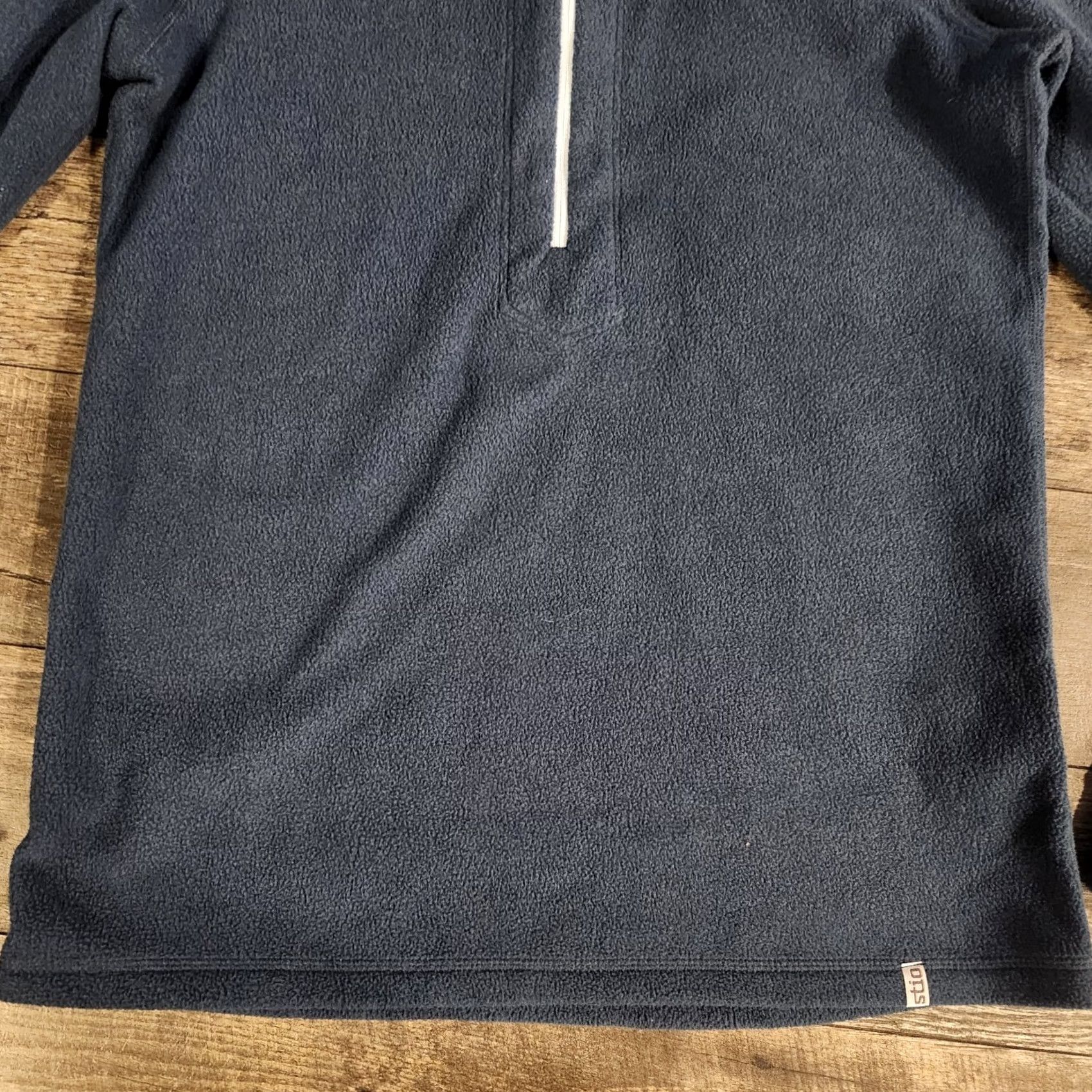 Vintage Stio Sweatshirt Womens Small Blue Fleece Pullover 1/2 Zip Snap Cuffs Outdoors Size S / US 4 / IT 40 - 2 Thumbnail