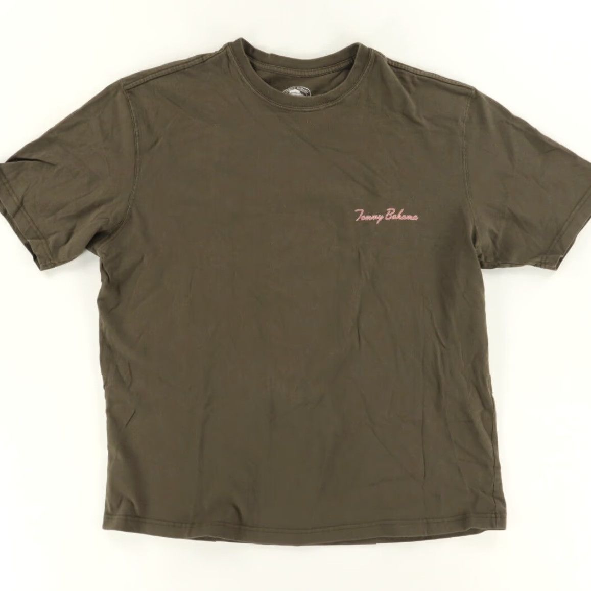 Tommy Bahama Tommy Bahama Shirt Men XL Brown Take it to the Bucket Solid T-Shirt Size US XL / EU 56 / 4 - 4 Thumbnail