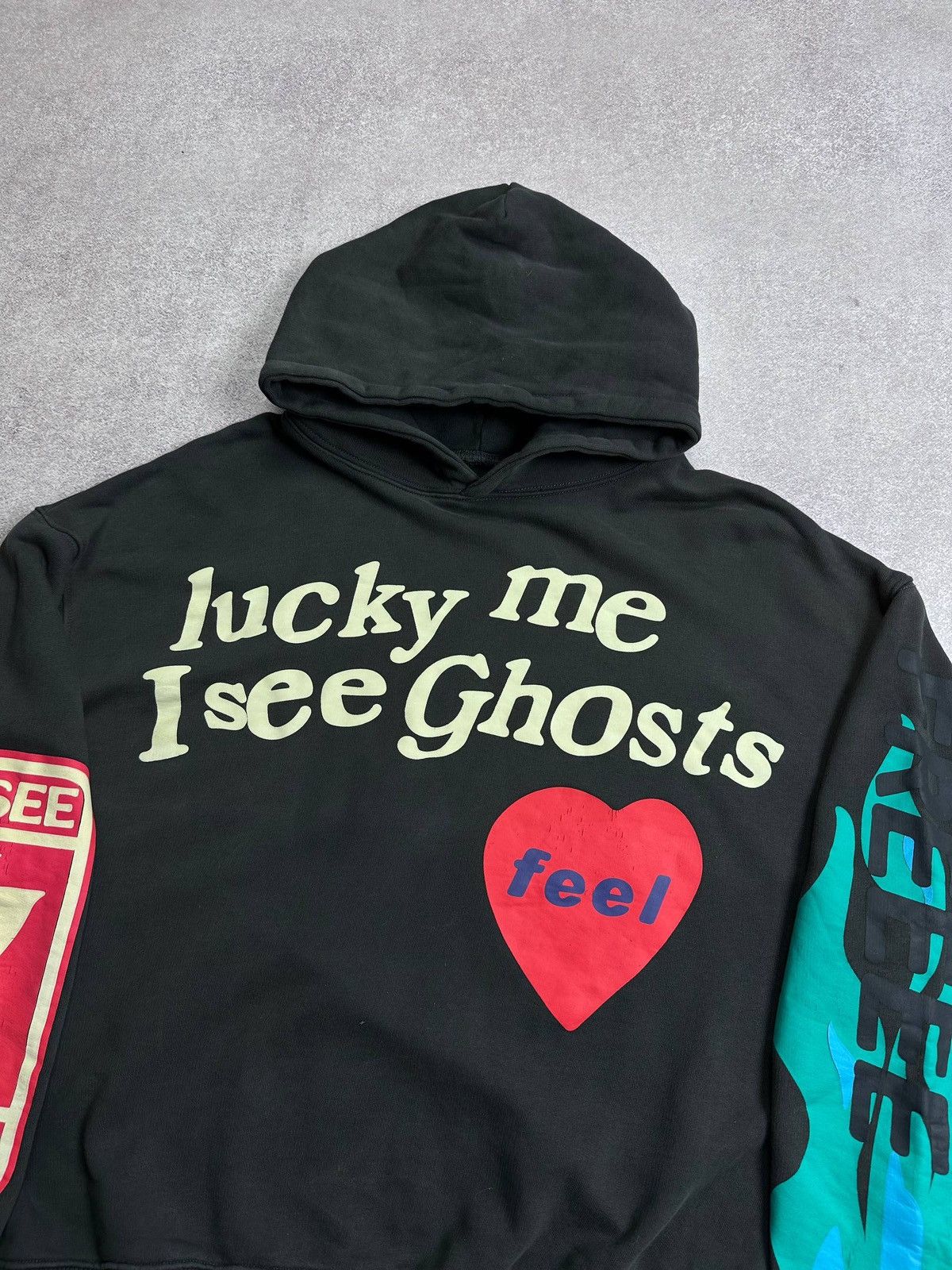 Vintage Kanye West Kid Kudy Kids See Ghost Boxy Hoodie L Size US L / EU 52-54 / 3 - 9 Thumbnail