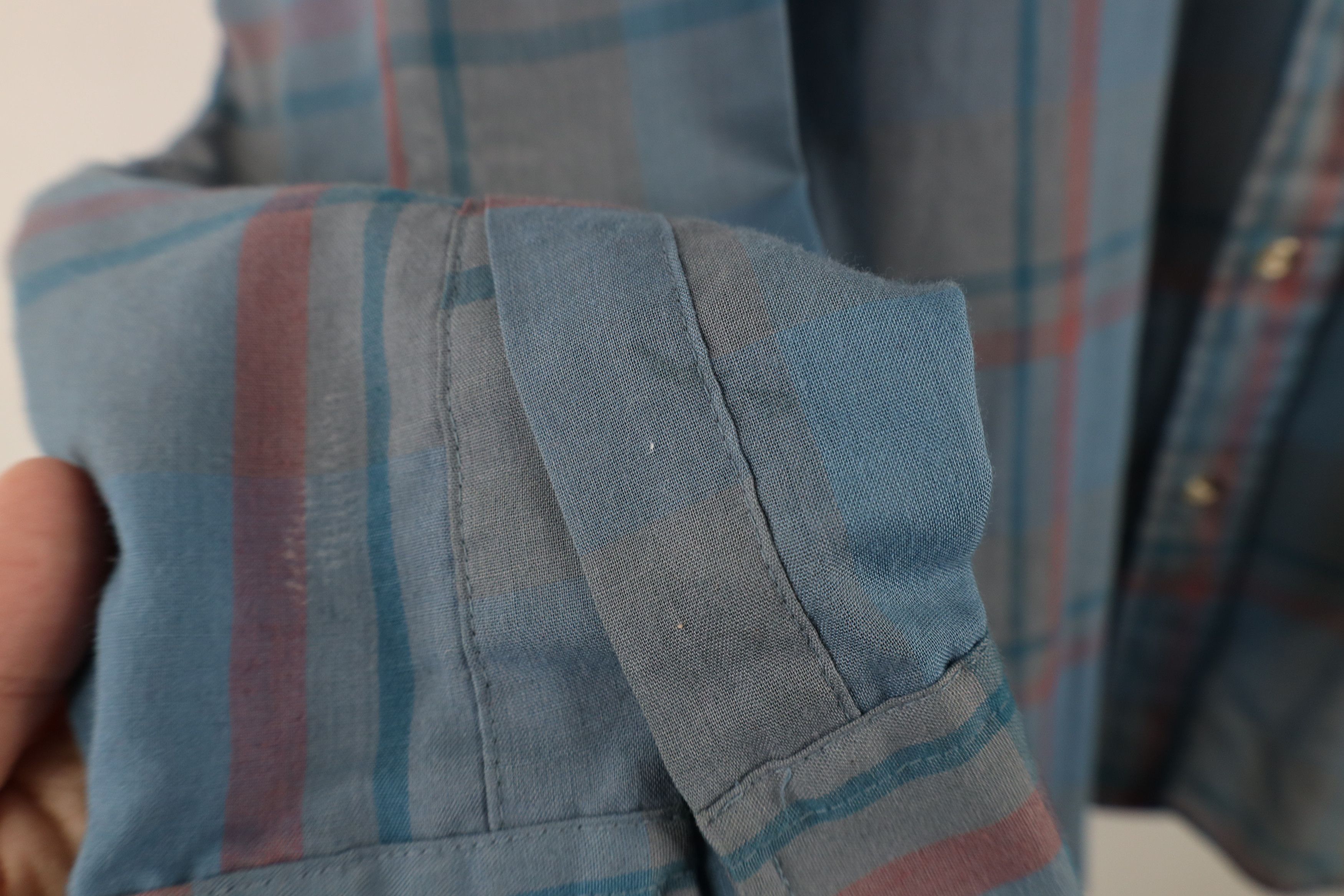 Levi's × Vintage Vintage 80s 90s Levis Faded Plaid Collared Button Down Shirt Size US L / EU 52-54 / 3 - 5 Thumbnail