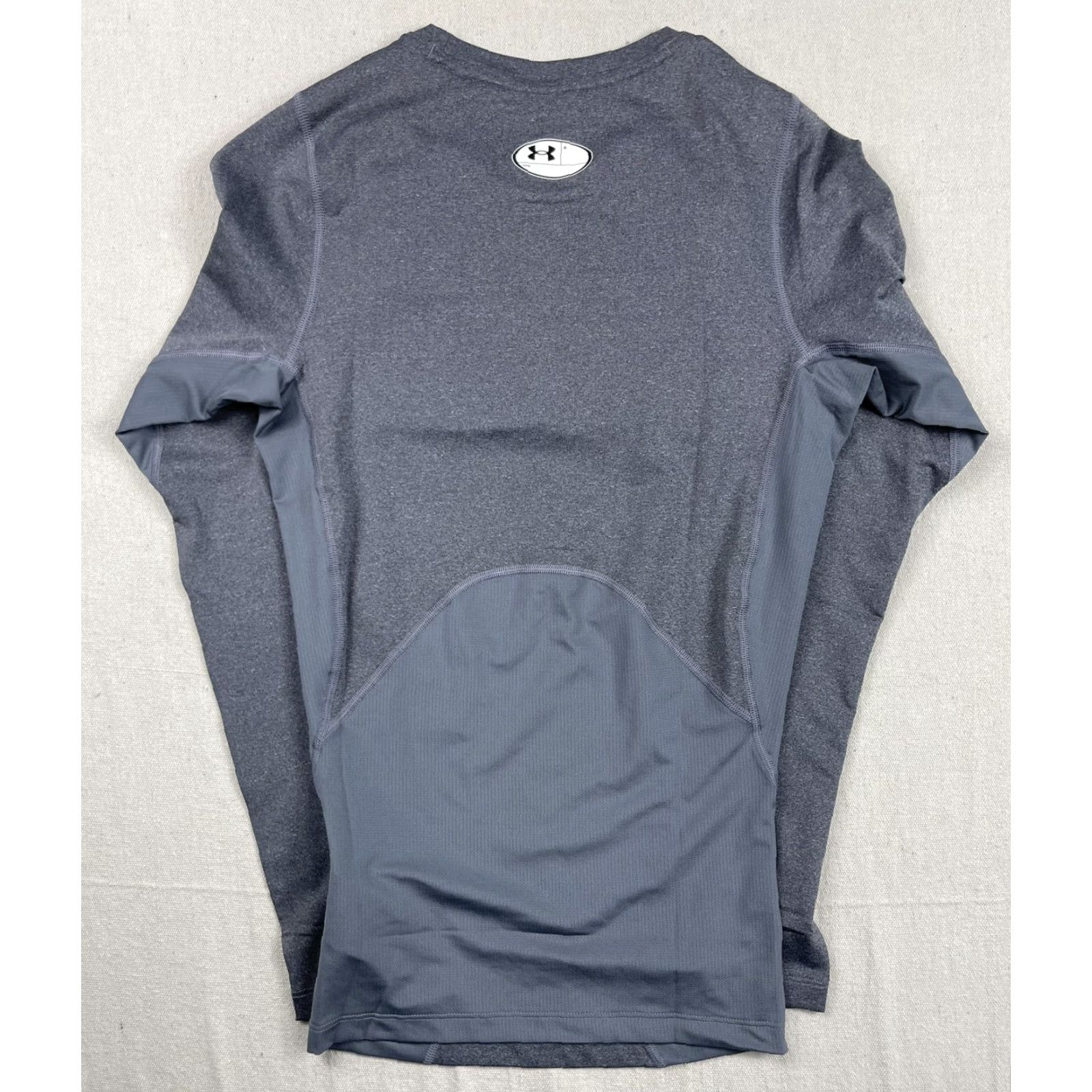 Under Armour Under Armour Mens Compression Long Sleeve Shirt Heatgear Sz S Small Gray Logo Crew Neck T-Shirt Size US S / EU 44-46 / 1 - 2 Thumbnail