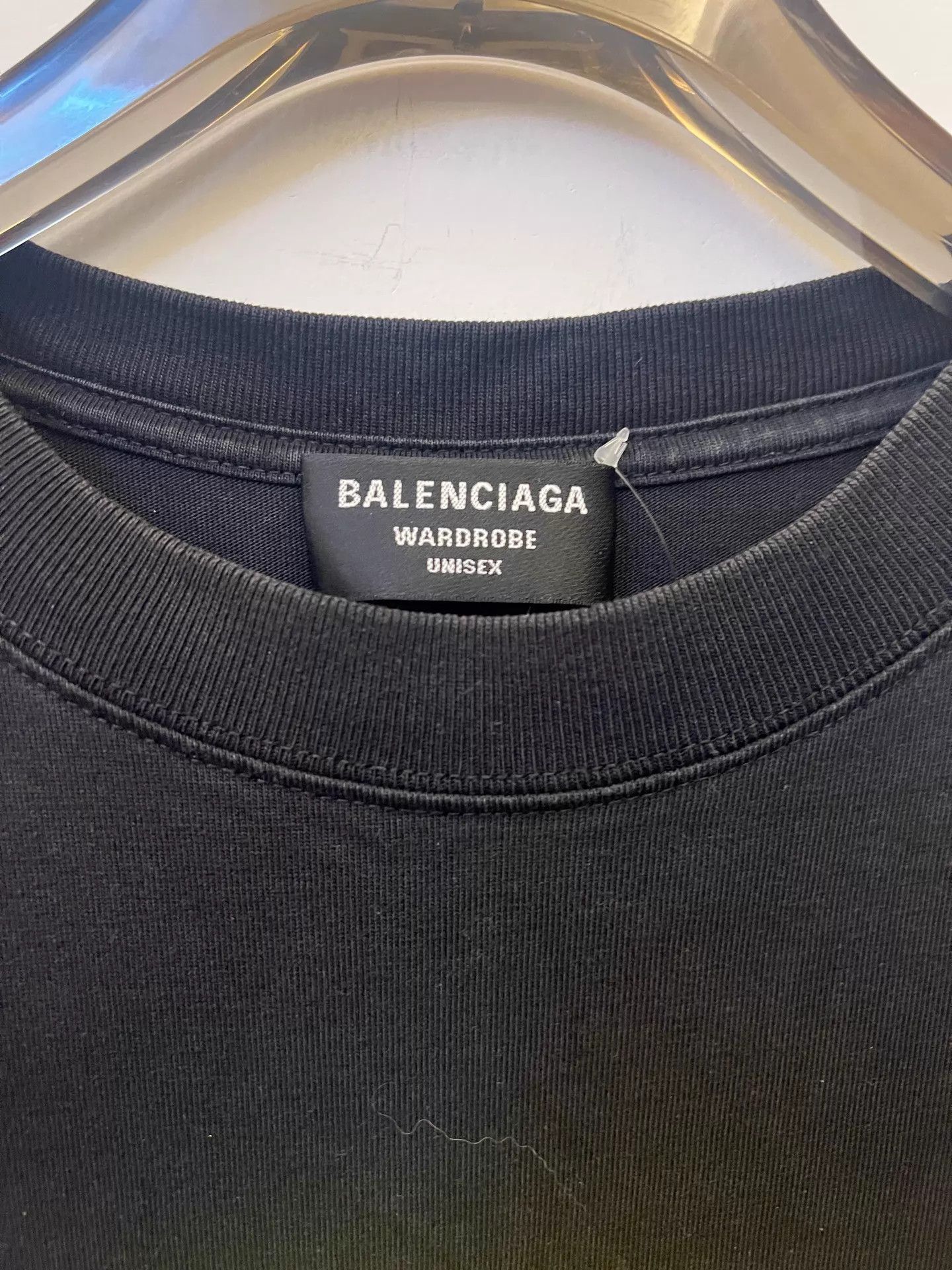 Balenciaga Balenciaga SS21 Drip Peace Melted Smile Print Black Tee M Size US M / EU 48-50 / 2 - 2 Thumbnail