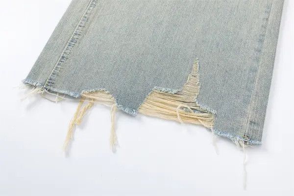 Japanese Brand Madoka x Yumi Washed distressed loose-fitting wide-leg jeans Size US 32 / EU 48 - 6 Thumbnail