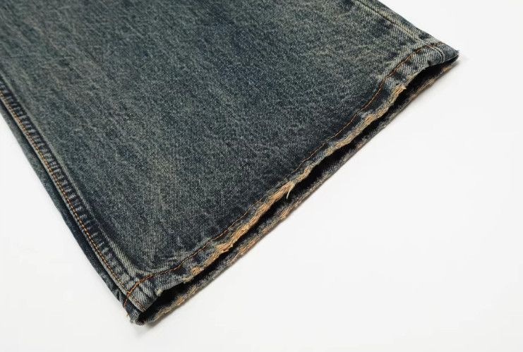 Vintage Men's vintage washed distressed flared jeans Size US 32 / EU 48 - 6 Thumbnail