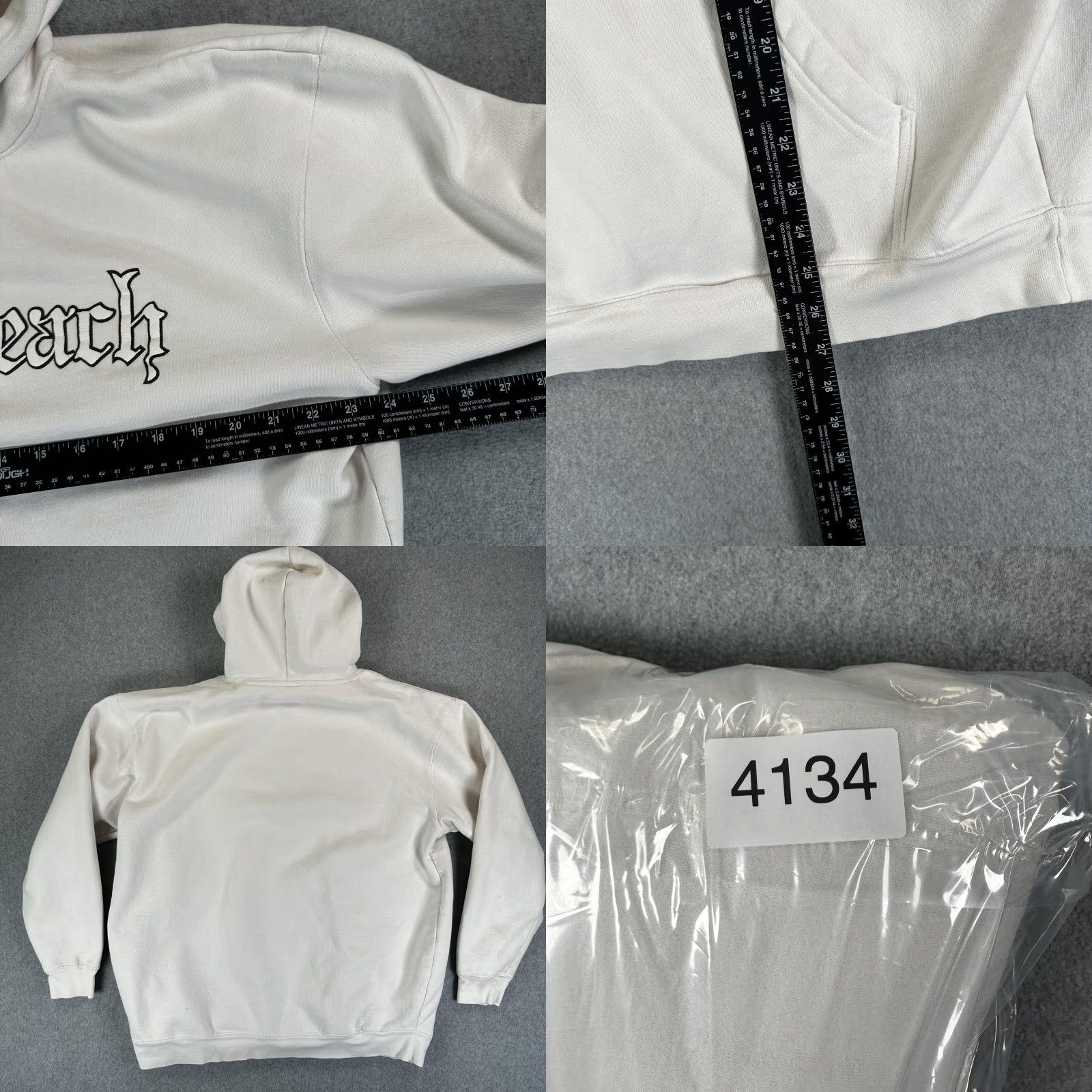 Vintage VINTAGE Long Beach California Hoodie Mens 2XL White Fleece Pullover Sweatshirt Size US XXL / EU 58 / 5 - 8 Thumbnail