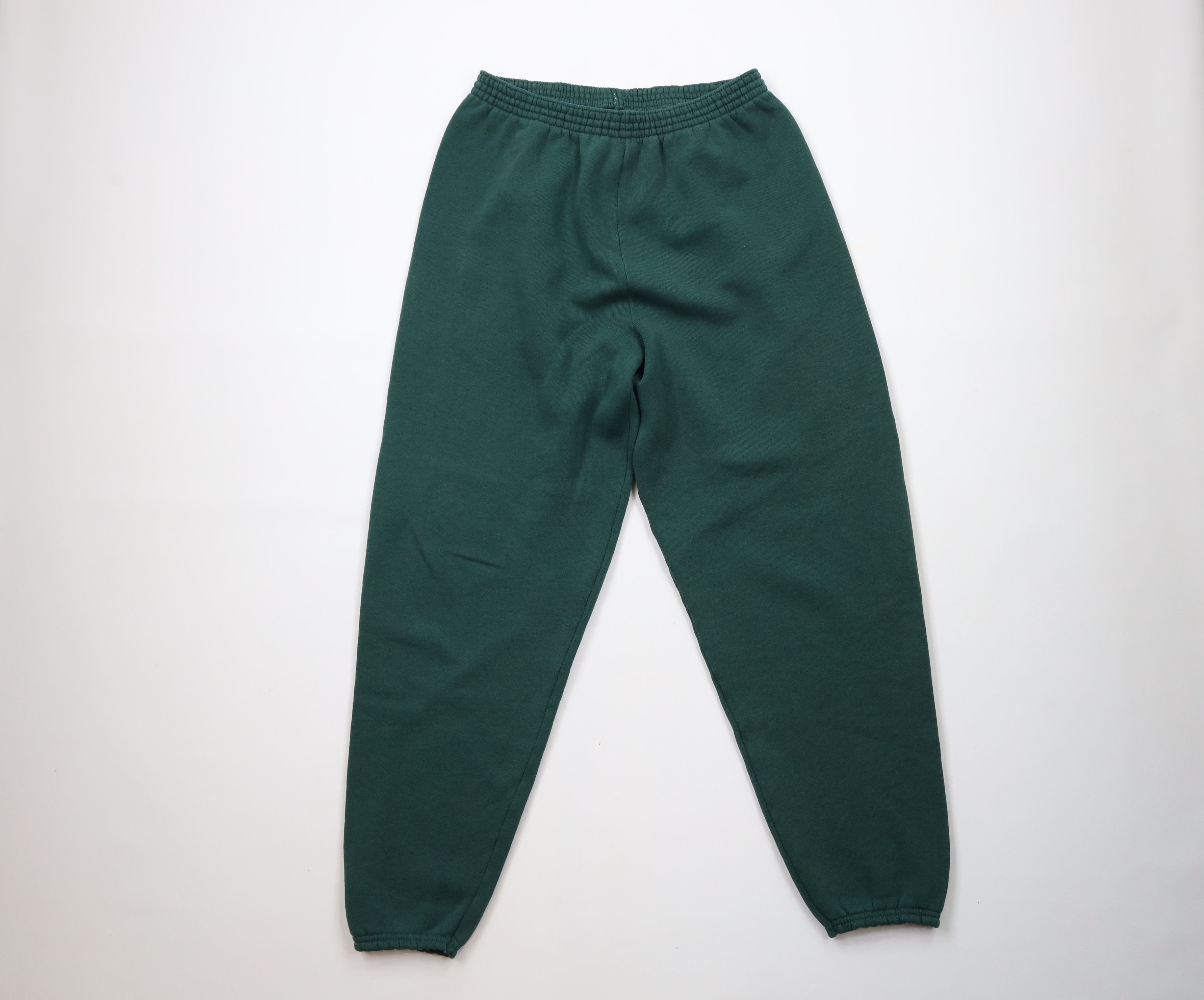 Vintage Vintage 90s Streetwear Sweatpants Joggers Hunter Green USA Size US 36 / EU 52 - 1 Thumbnail