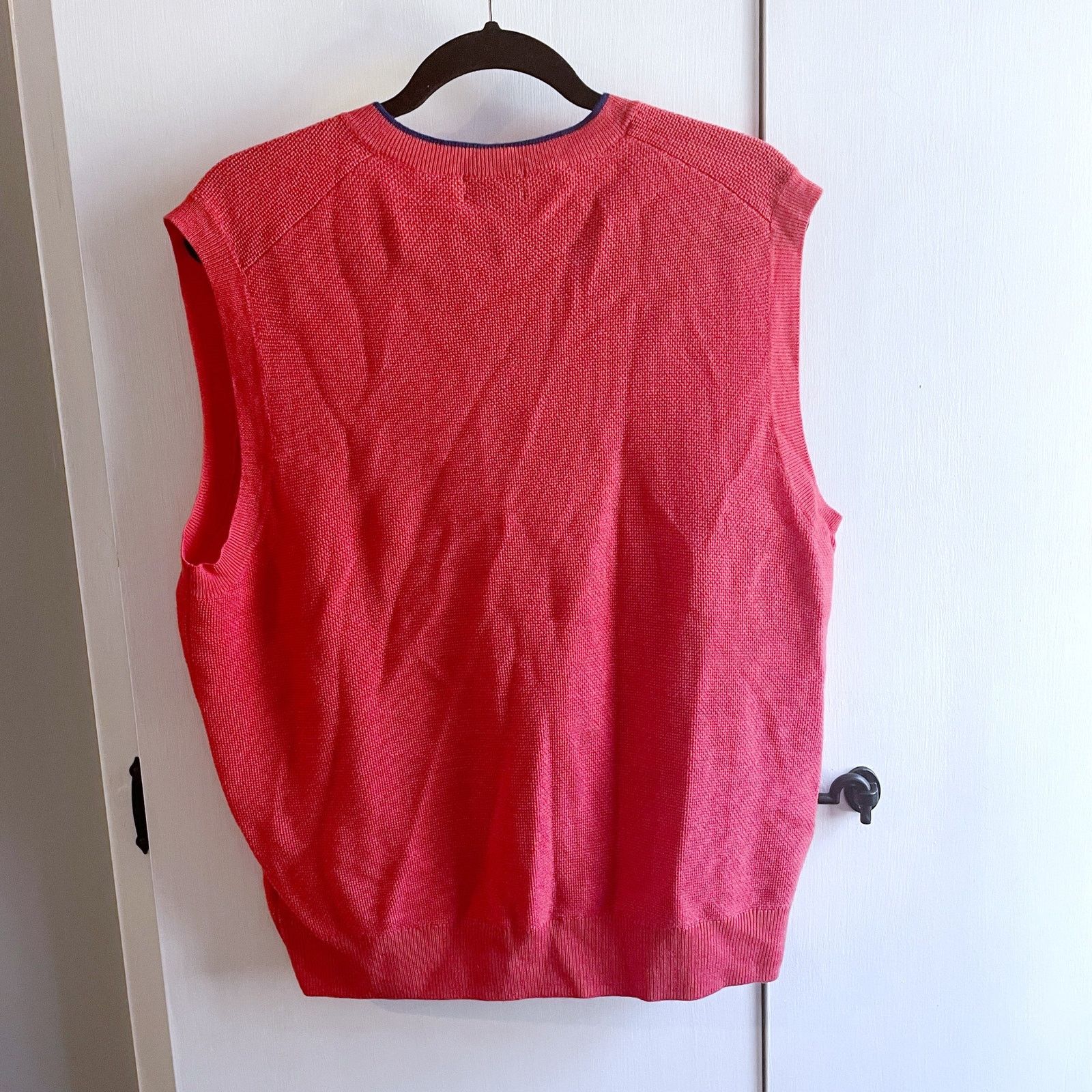 Brooks Brothers Brooks Brothers 346 Wool V-Neck Sweater Vest Orange XL Size US XL / EU 56 / 4 - 3 Thumbnail
