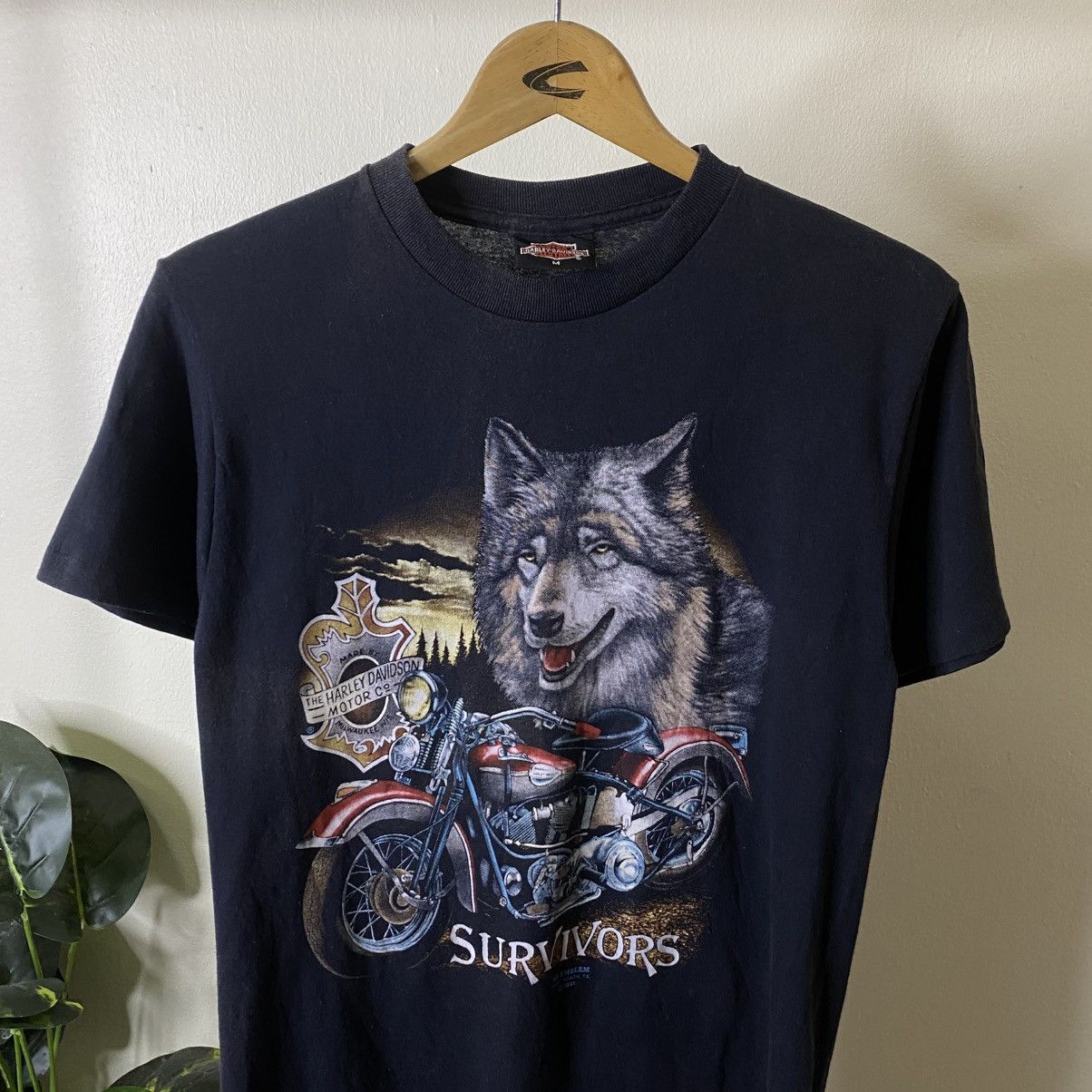 Harley Davidson Vintage 1991 Harley Davidson 3D Emblem T Shirt Size US S / EU 44-46 / 1 - 2 Thumbnail