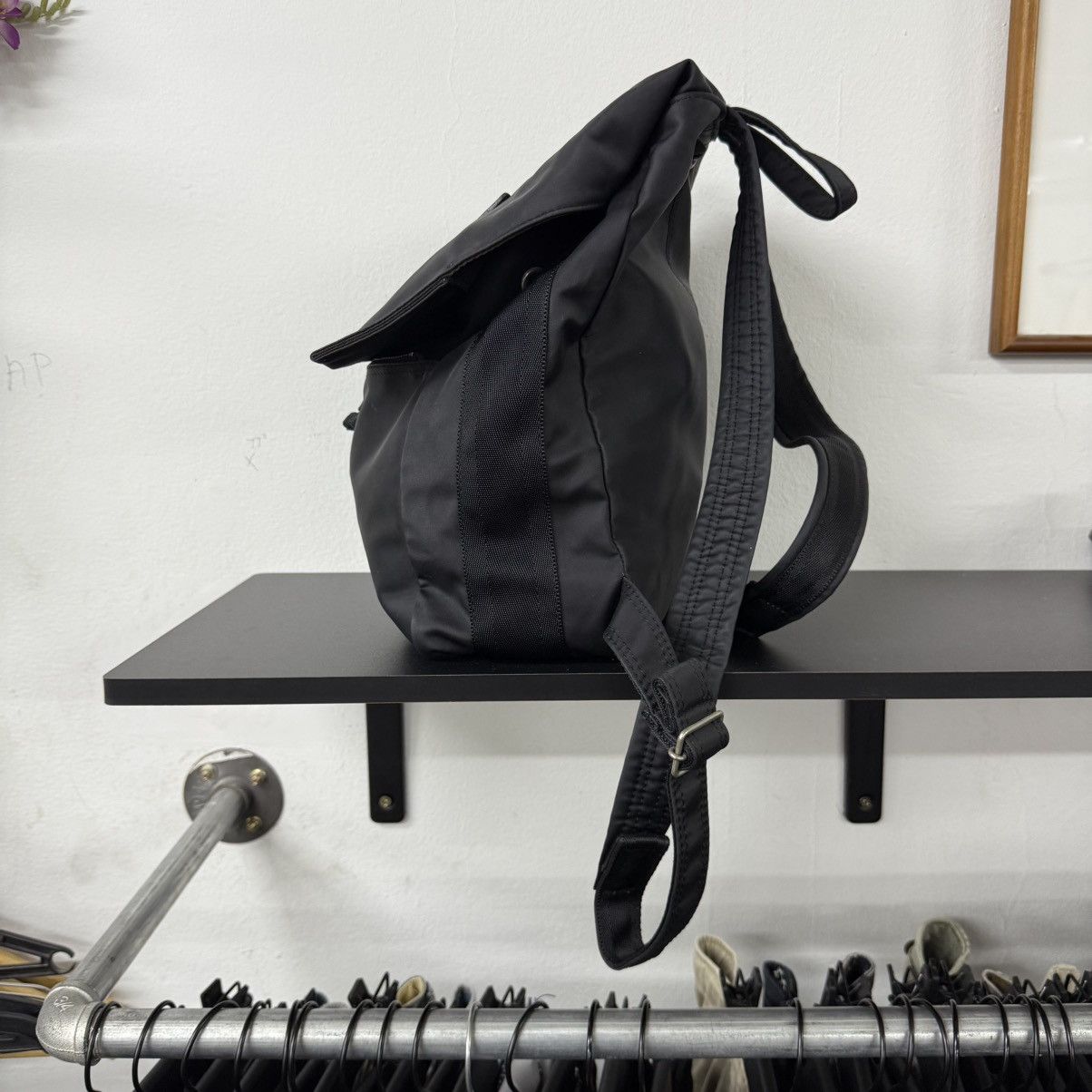 Yohji Yamamoto Ysaccs By Yohji Yamamoto Hybrid Backpack Leather and Nylon Size ONE SIZE - 8 Thumbnail