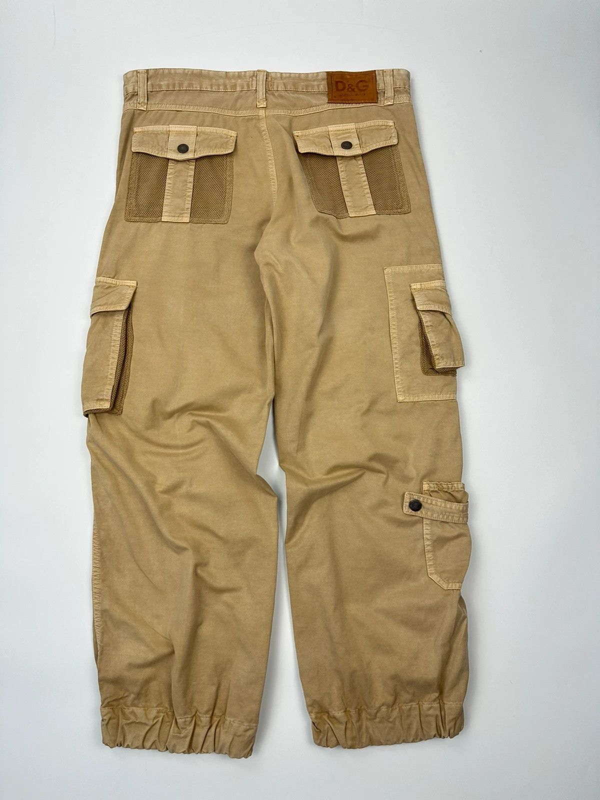 Dolce & Gabbana Dolce & Gabbana SS03 Cargo Mesh Beige Baggy Pants Size US 38 / EU 54 - 4 Thumbnail