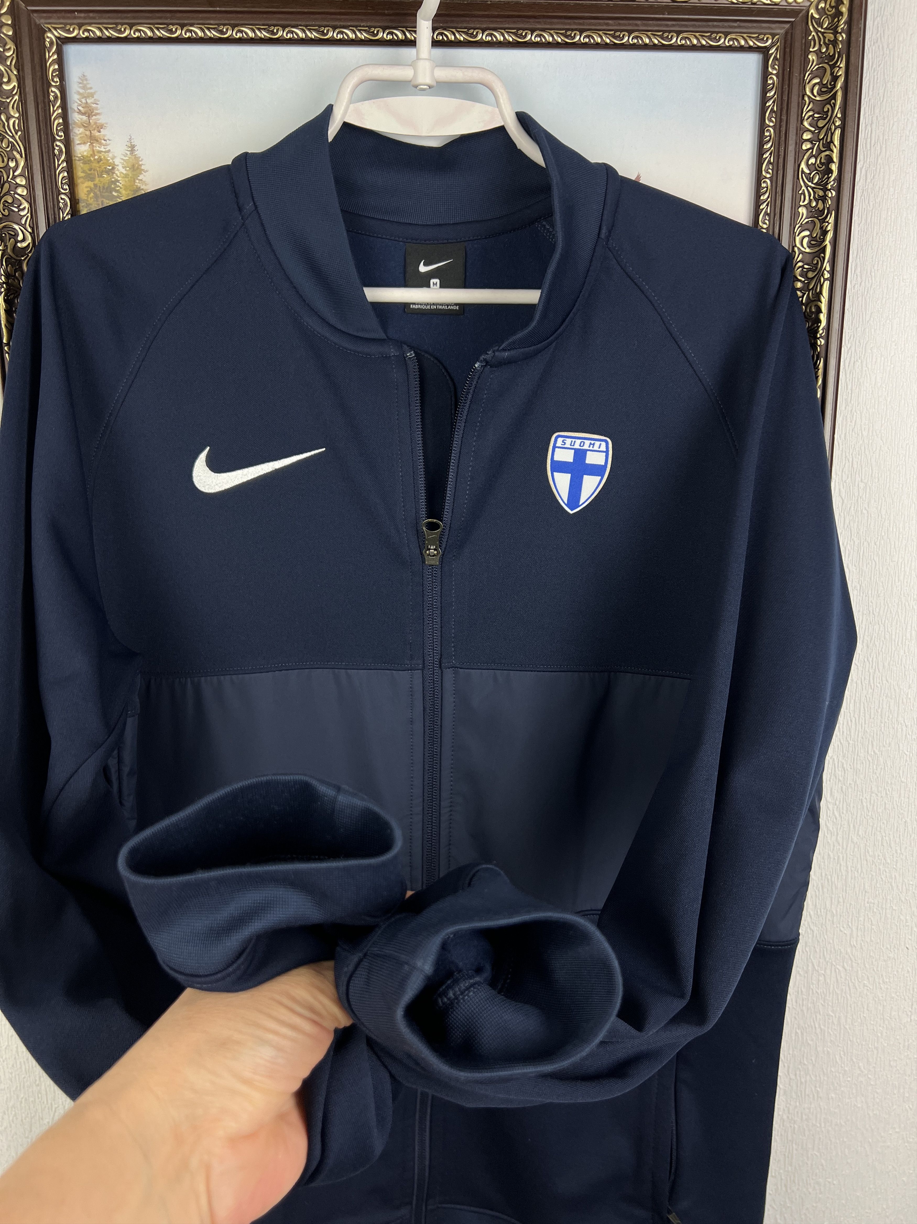 Nike Nike Finland Football Jacket Soccer Track Top National Rare Size US M / EU 48-50 / 2 - 6 Thumbnail